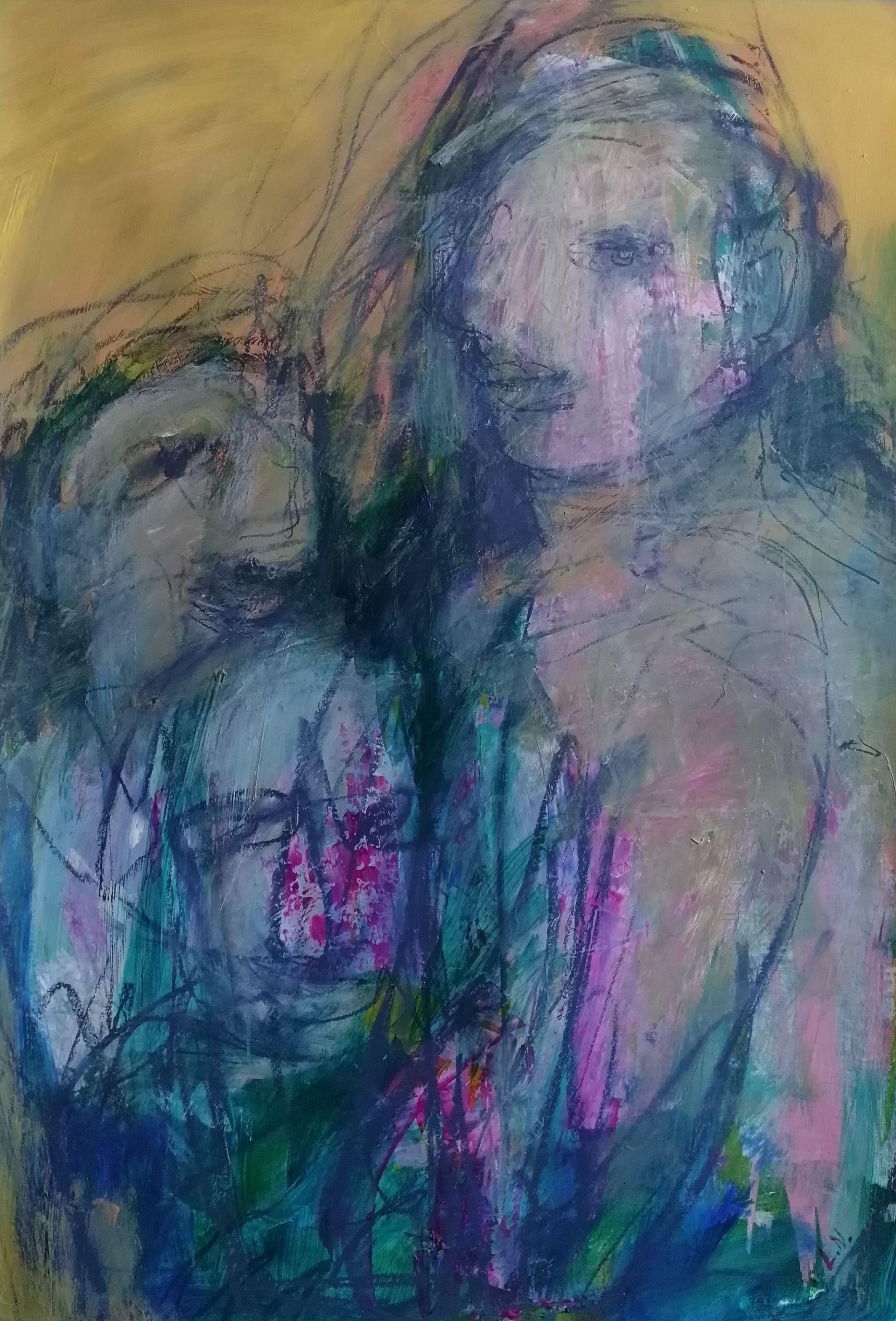 Елена Науширванова (Авторская графика - 
                  54 x 78 см) Проживание одного дня