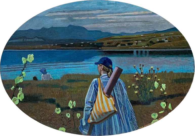 Иван Афонский (Картина, живопись - 
                  100 x 70 см) Идем купаться