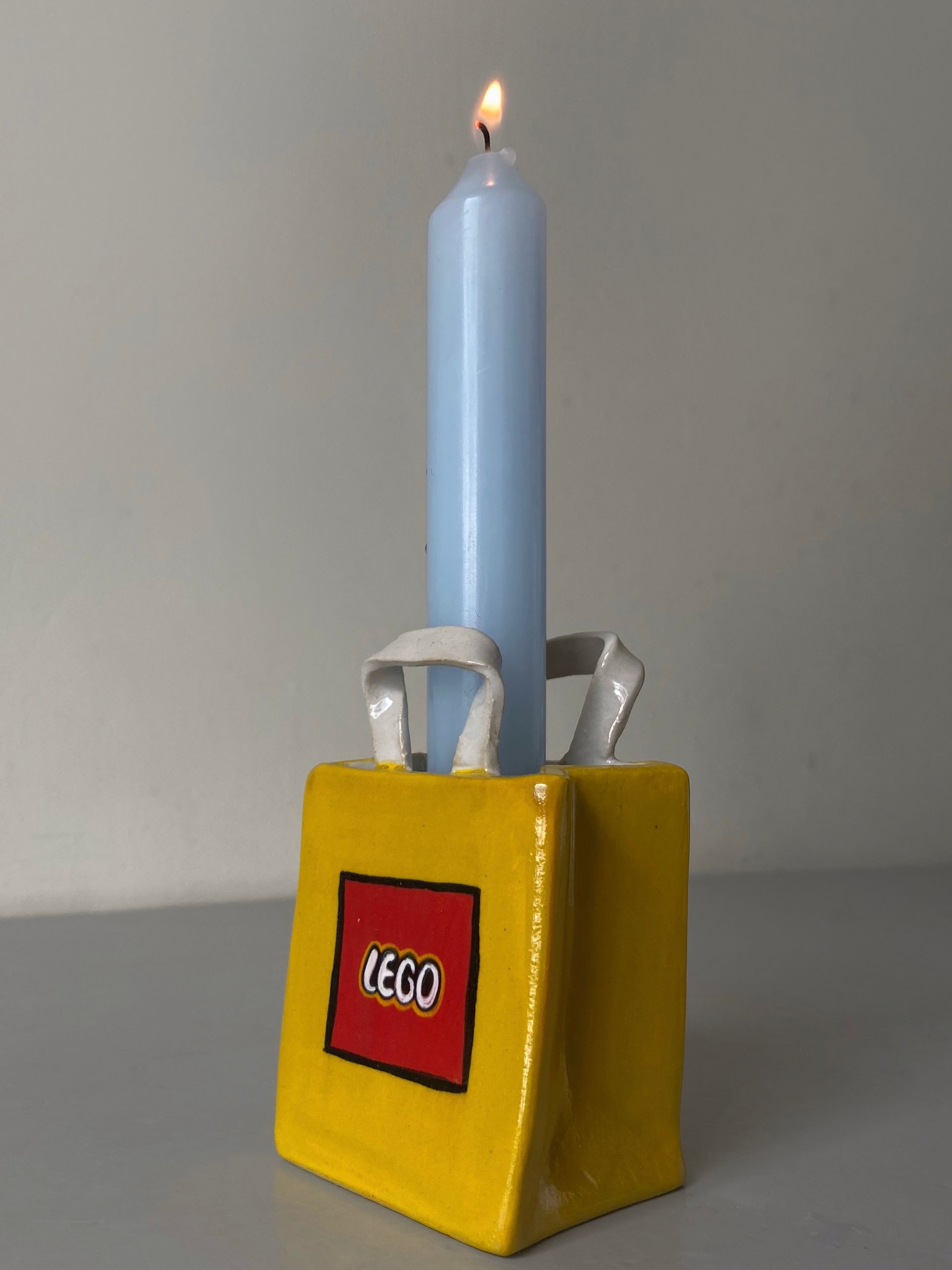 Елизавета Букина (Объект - 
                  5 x 9 см) Подсвечник LEGO