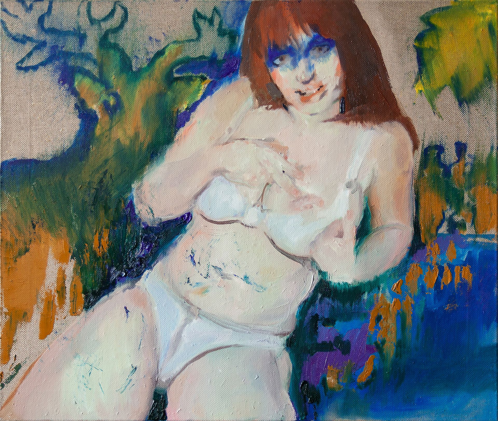Андрей Анро (Картина, живопись - 
                  65 x 55 см) Акико