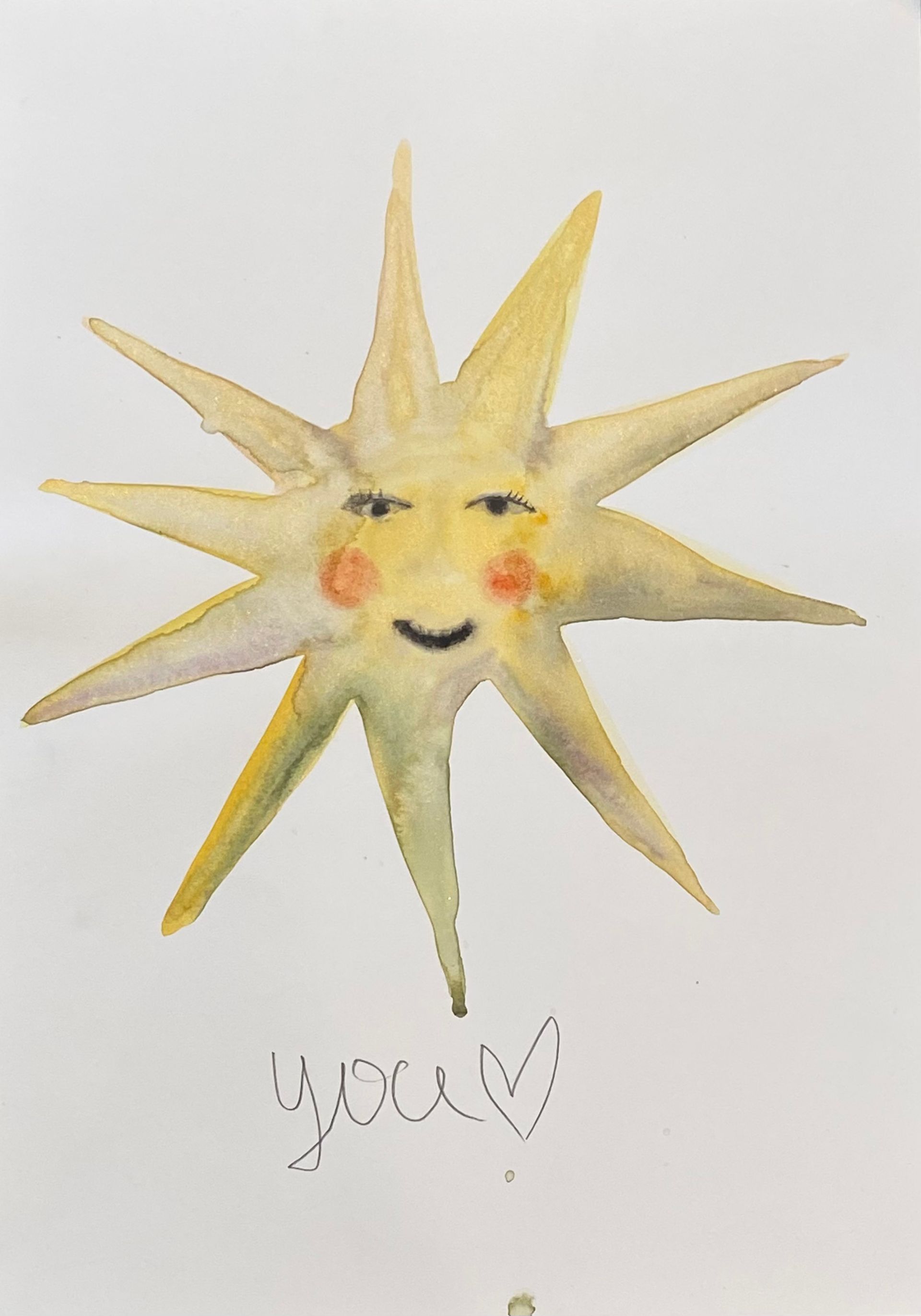 Лина Кордюченко (Авторская графика - 
                  30 x 40 см) Солнышко