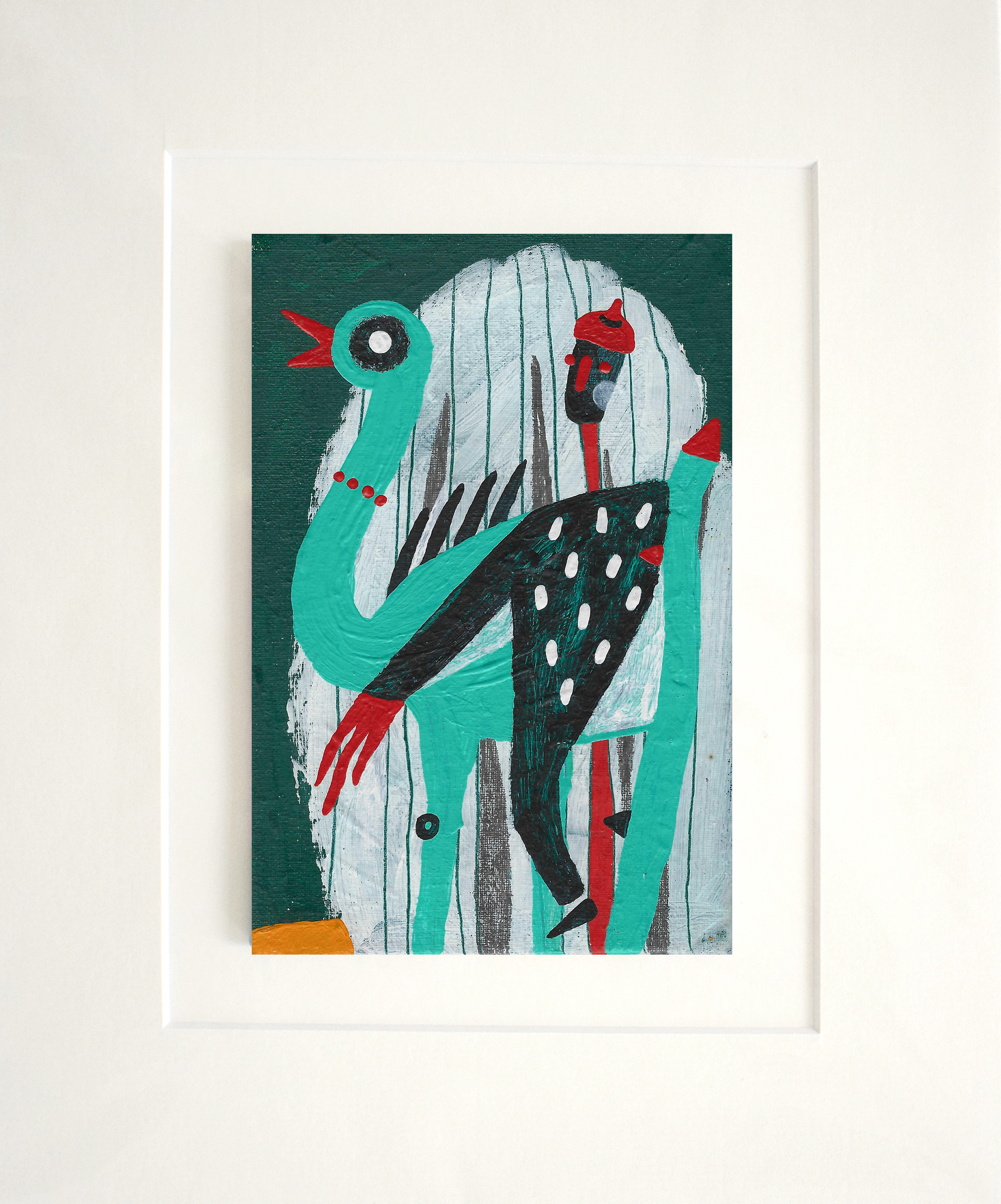 Лена Романовская (Авторская графика - 
                  22 x 27 см) Моё почтение