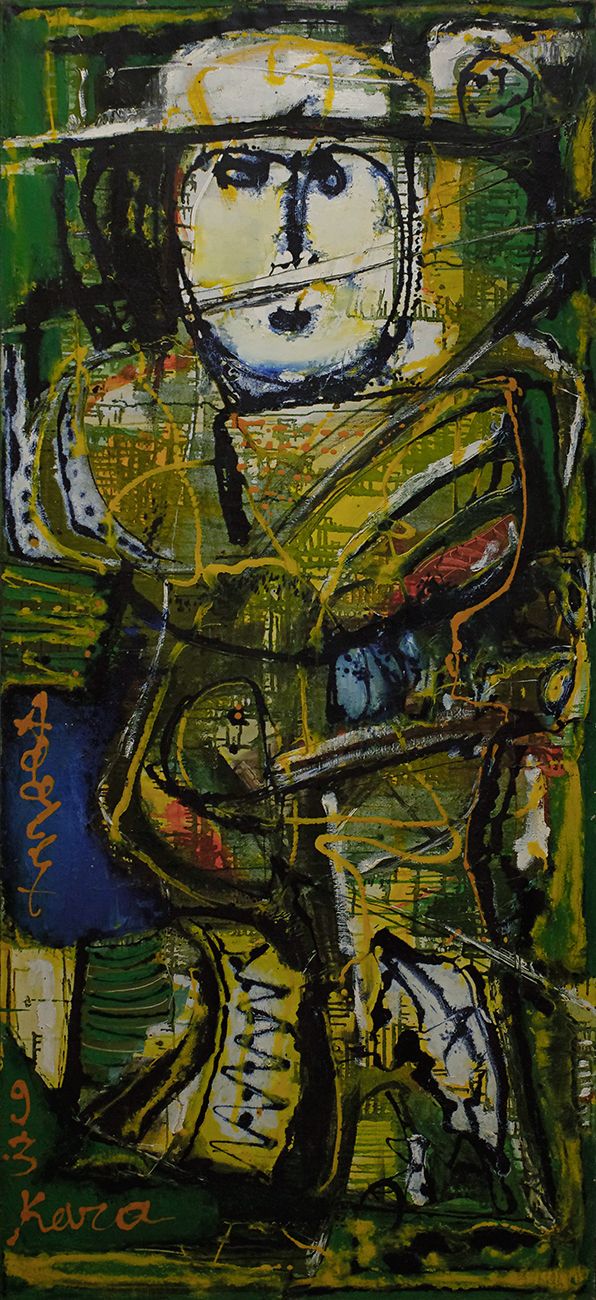 Адалет Кара (Картина, живопись - 
                  90 x 200 см) Птица Хумай невеста
