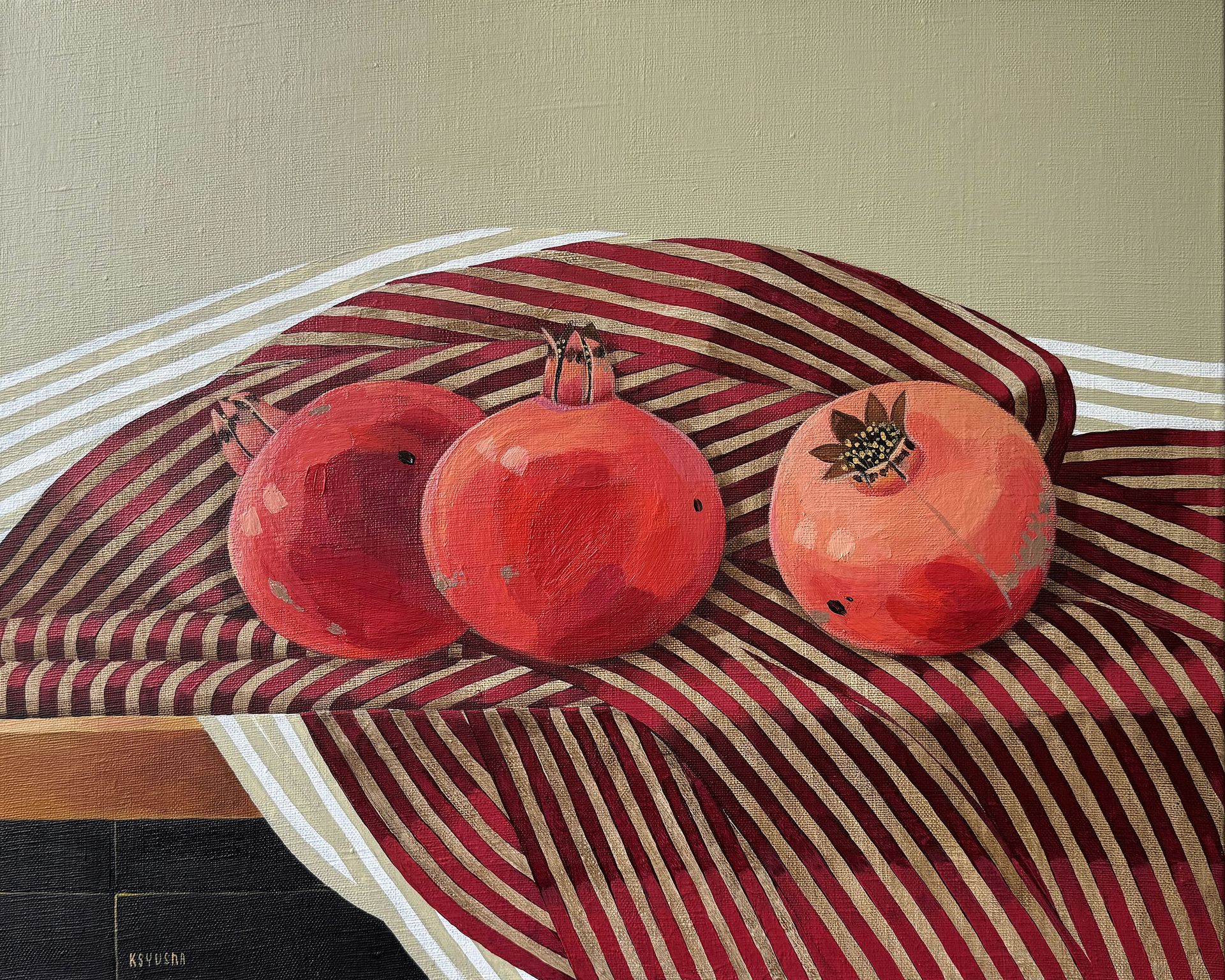 Ксения Берестова (Картина, живопись - 
                  50 x 40 см) Гранаты