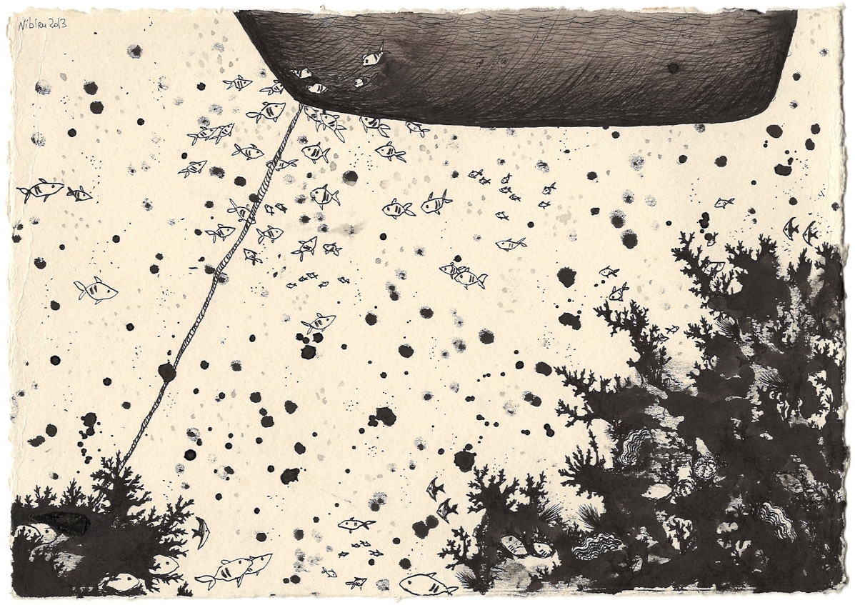 Валерия Нибиру (Авторская графика - 
                  25 x 17.7 см) Untitled