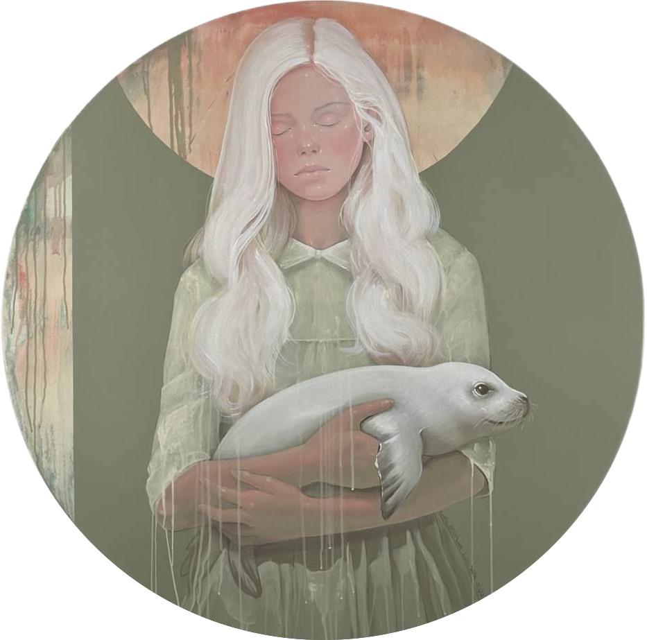 Лилия Валеева (Картина, живопись - 
                  120 x 120 см) Сохраняя