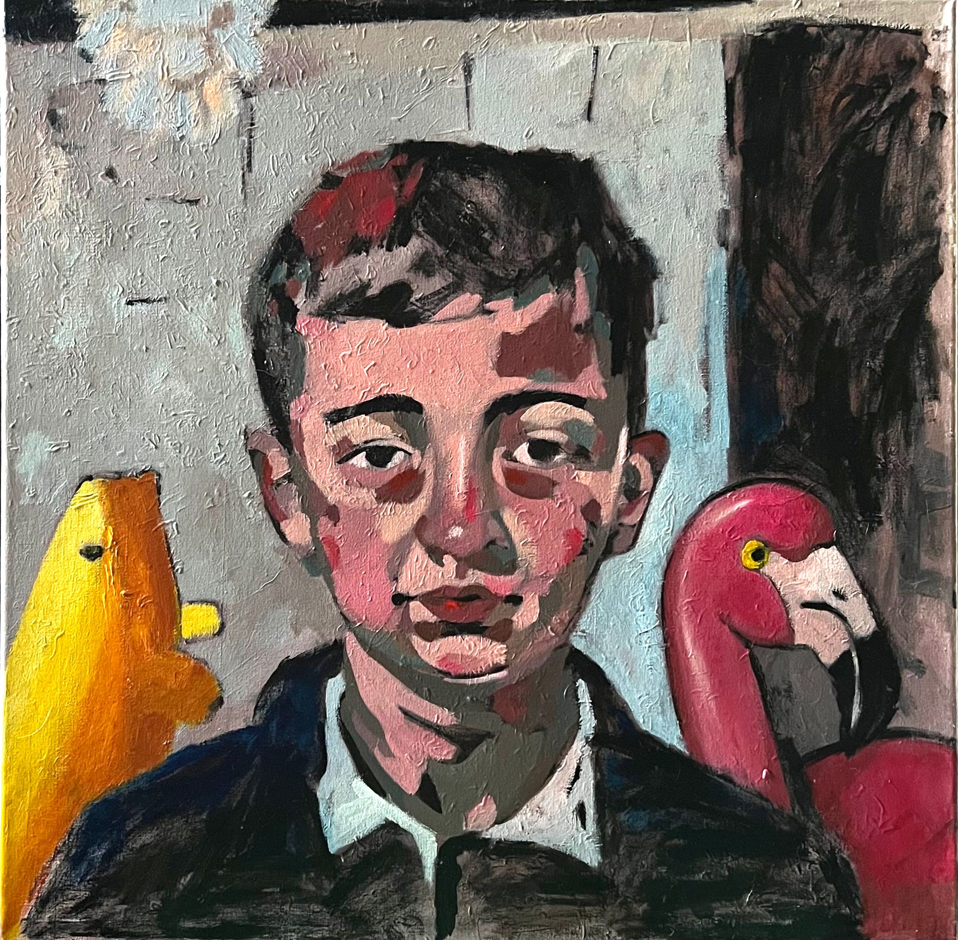 Алёна Бударина (Картина, живопись - 
                  50 x 50 см) Румянец