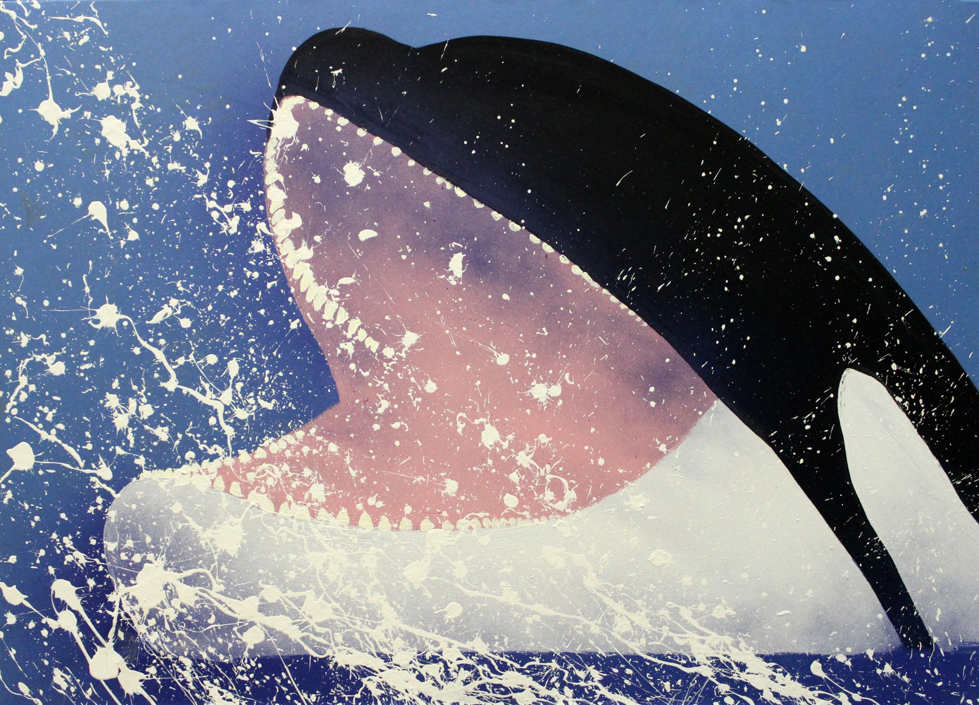 Яков Хомич (Авторская графика - 
                  70 x 50 см) Косатка