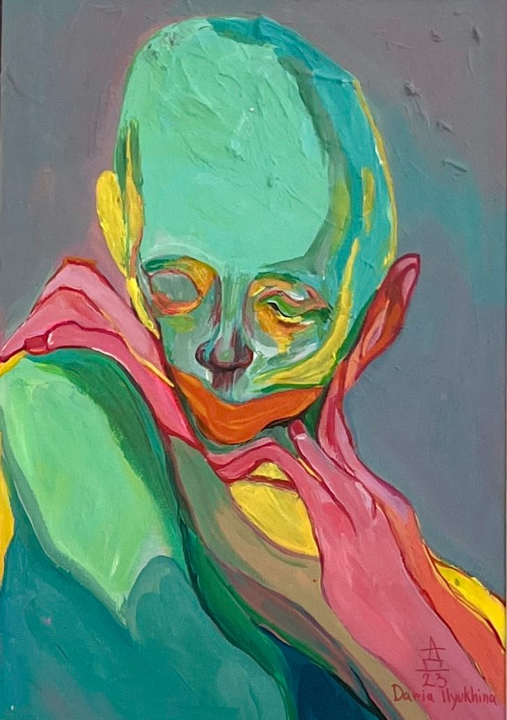 Дарья Илюхина (Авторская графика - 
                  30 x 40 см) Внутренняя опора