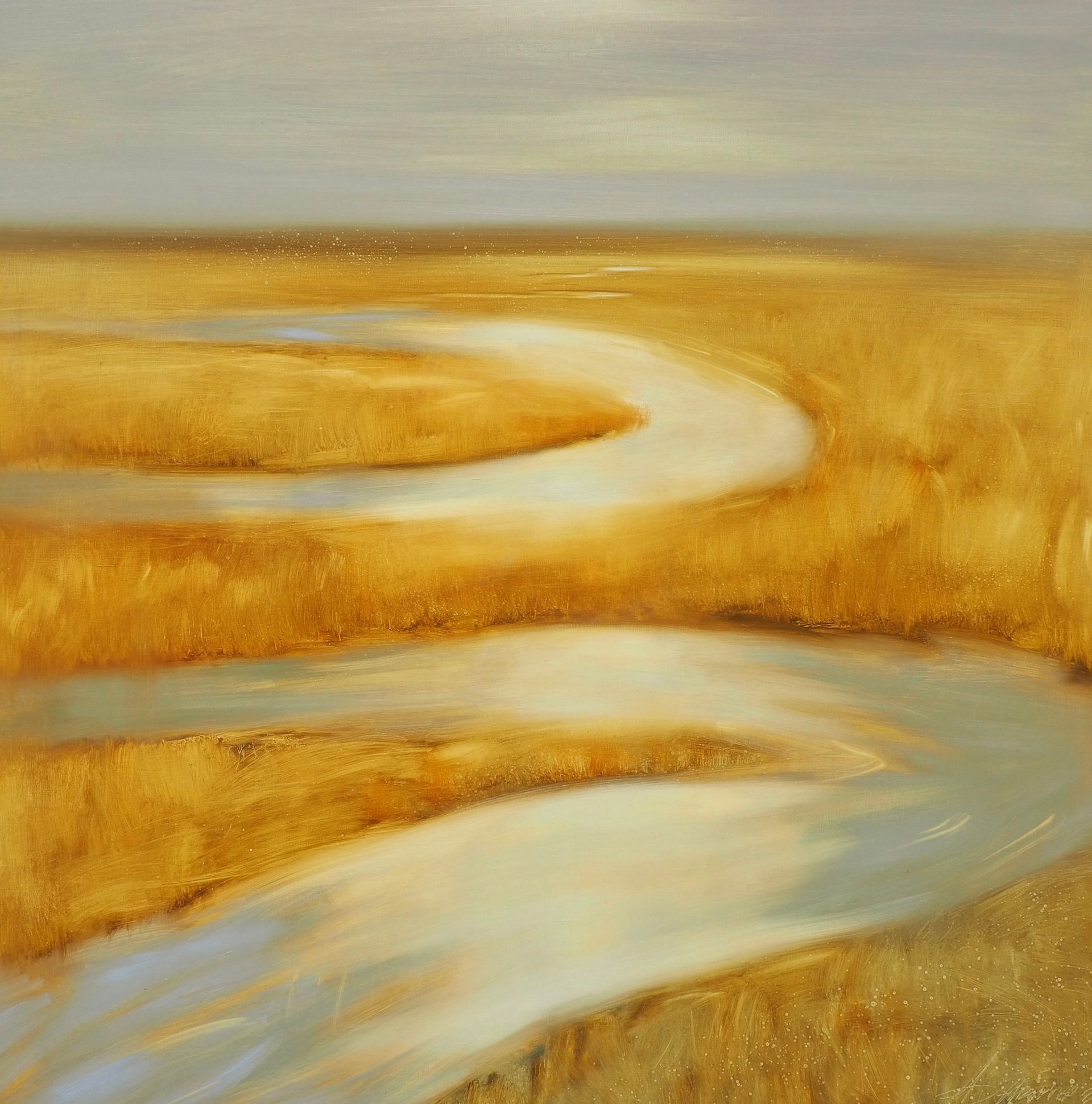 Анастасия Попова (Картина, живопись - 
                  120 x 120 см) Солнечная Сылва