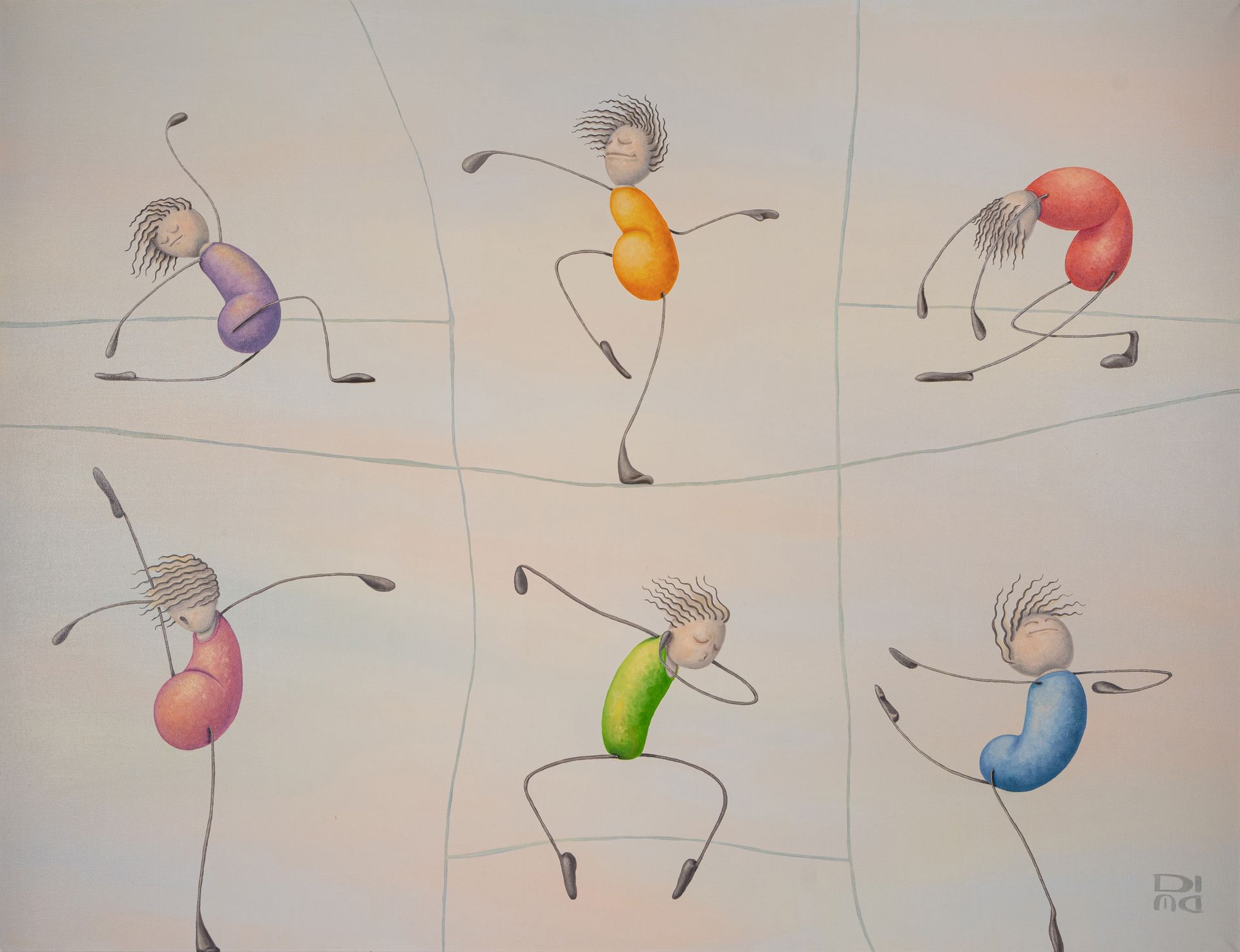 Дима Смольянинов (Картина, живопись - 
                  130 x 100 см) Spring dance