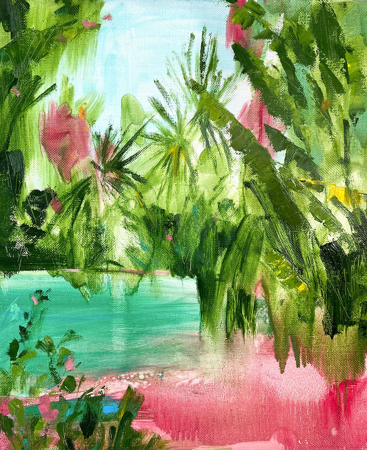 Нина Долгополова (Картина, живопись - 
                  40 x 50 см) Отклик розового