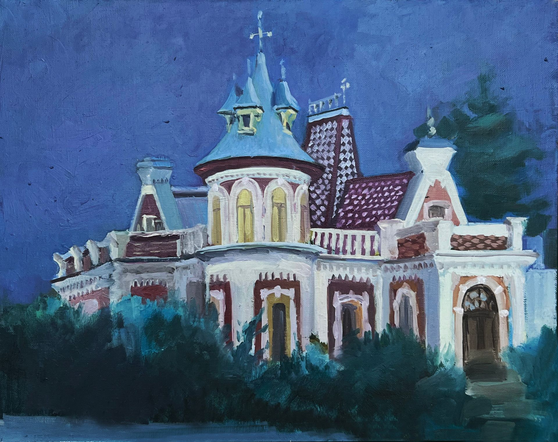 Алиса Деточкина (Картина, живопись - 
                  50 x 40 см) Особняк Клодта