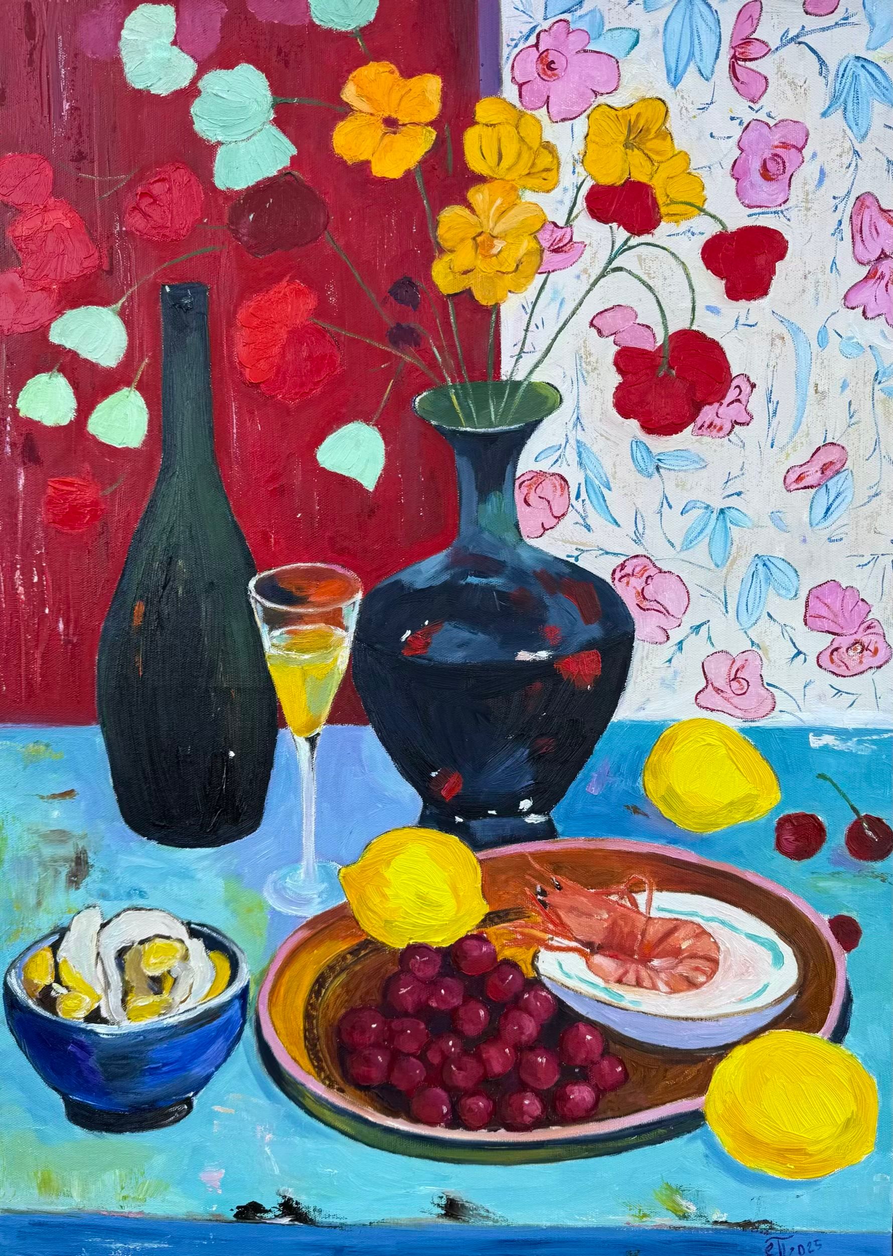 Елена Полищук (Картина, живопись - 
                  50 x 70 см) Шипучее настроение