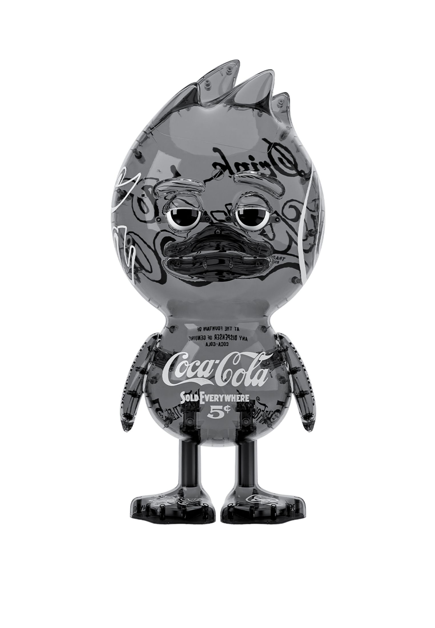 The Ugly Duck (Скульптура - 
                  28.1 x 60 см) TUD х Coca Cola "Fizz Black"