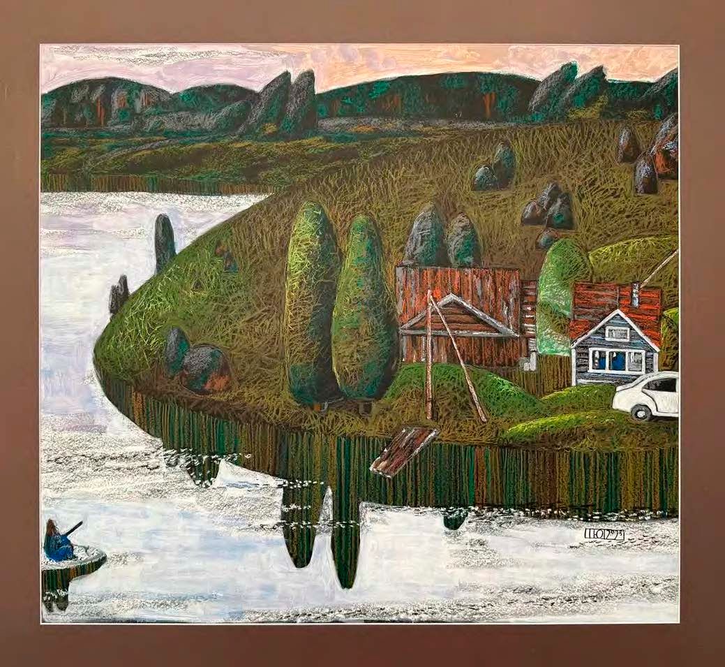 Юлия Шадрина (Авторская графика - 
                  83 x 76 см) А на той стороне дожди