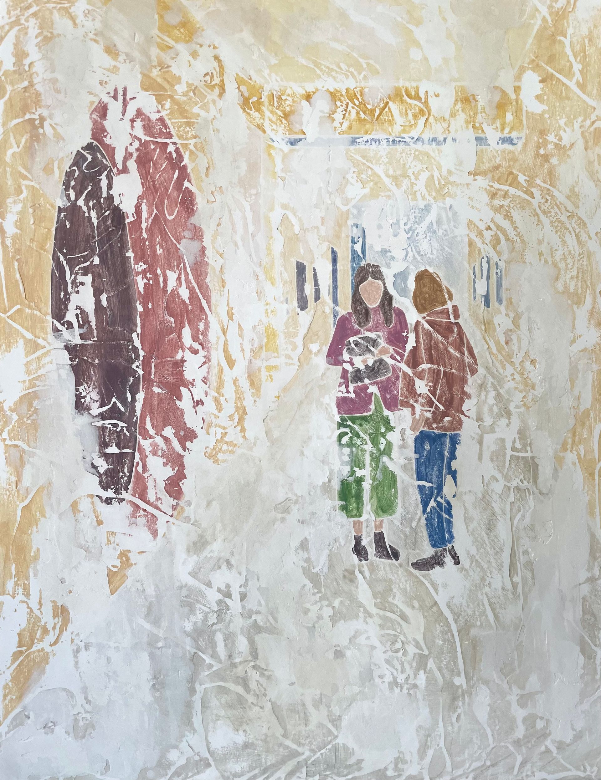 Наталья Чобанян (Картина, живопись - 
                  60 x 80 см) В коридорах искусства