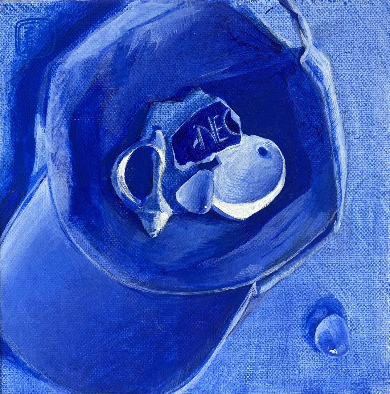 Лера Лыба (Картина, живопись - 
                  20 x 20 см) Фрагмент