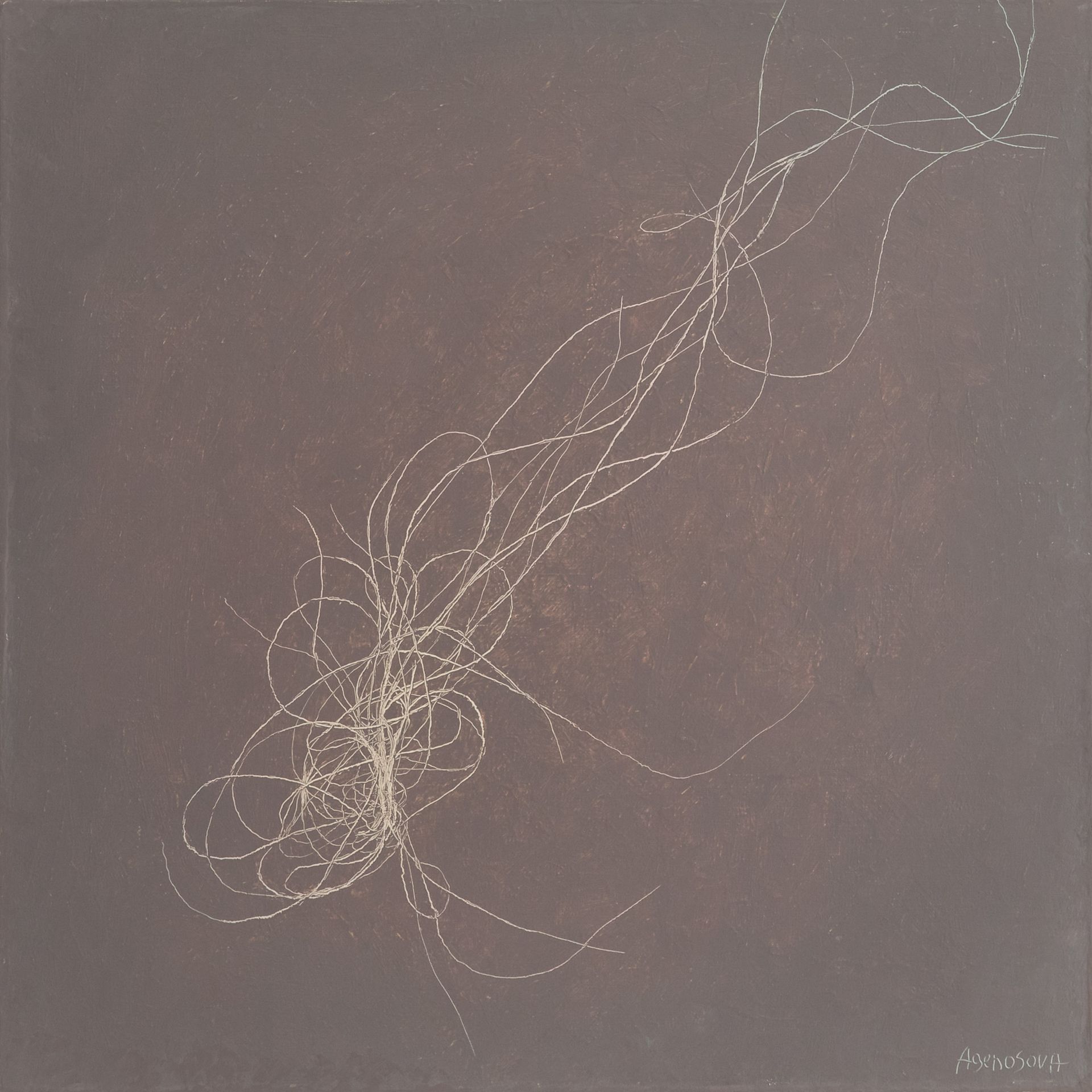 Юлия Агеносова (Картина, живопись - 
                  50 x 50 см) Обет молчания. День 21-й