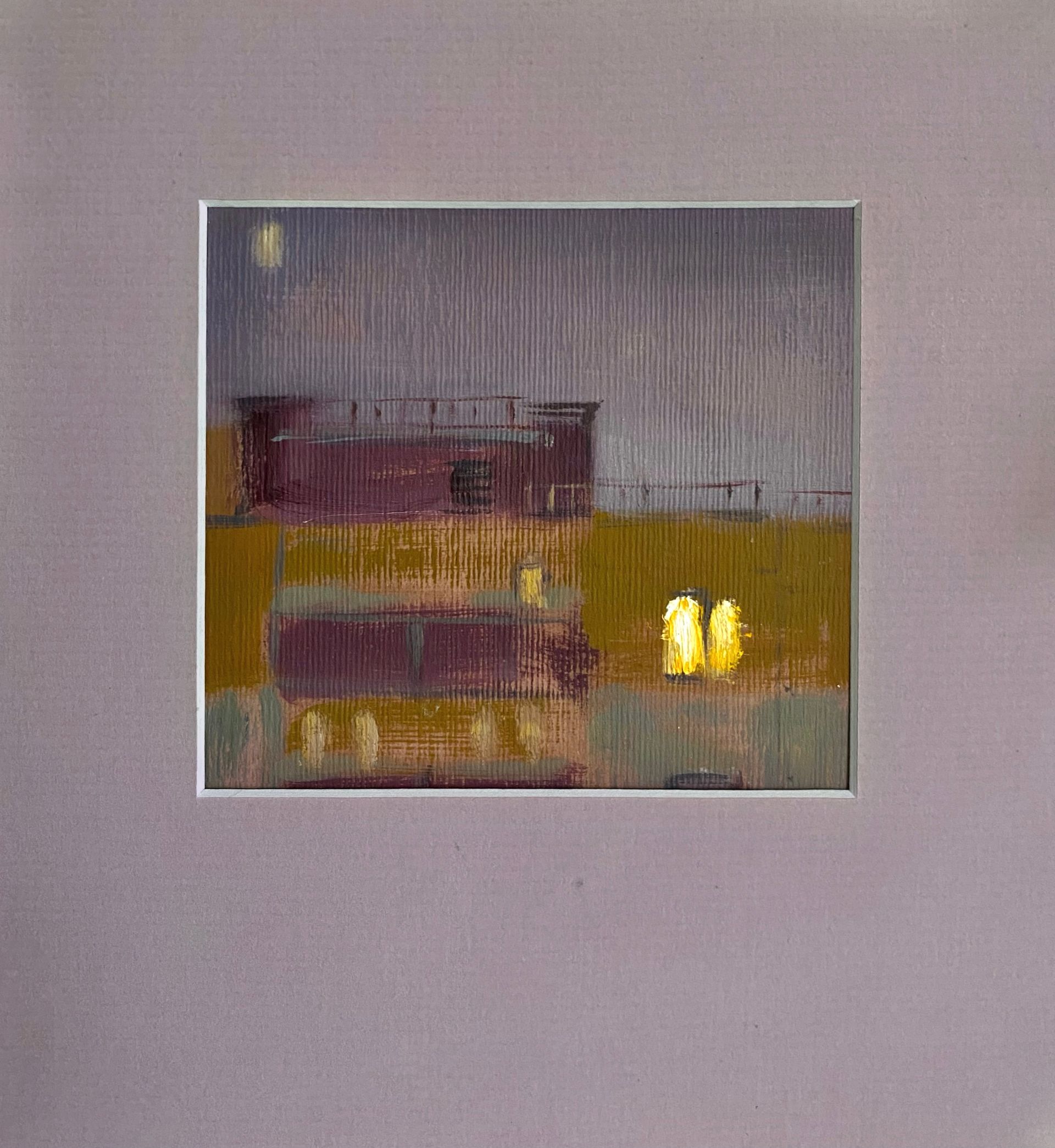 Алина Буглеева (Картина, живопись - 
                  20 x 21 см) Дом напротив 16:00