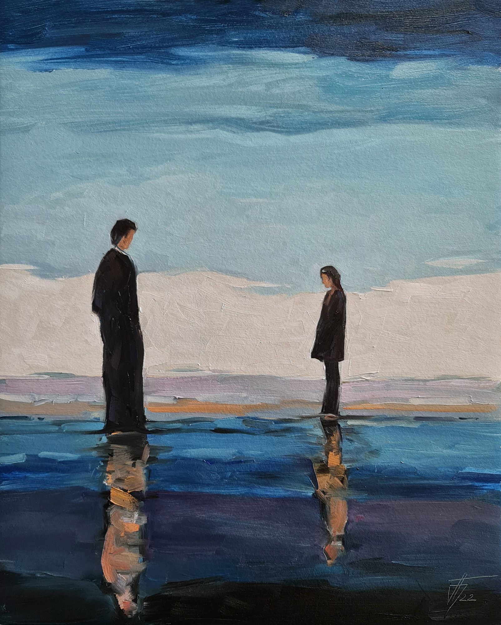 Александр Буданов (Авторская графика - 
                  40 x 50 см) Двое