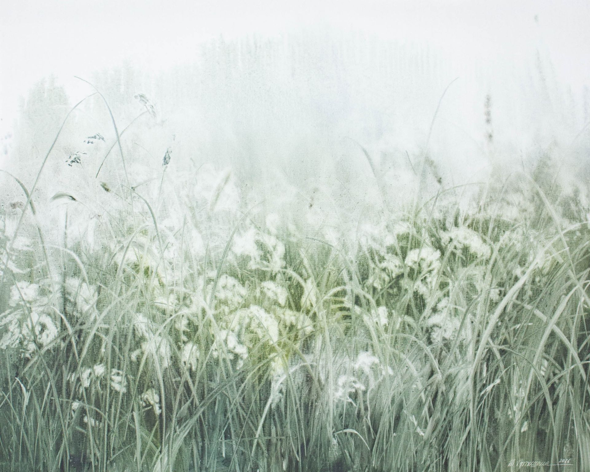 Татьяна Прокшина (Картина, живопись - 
                  100 x 80 см) Белые зонтики