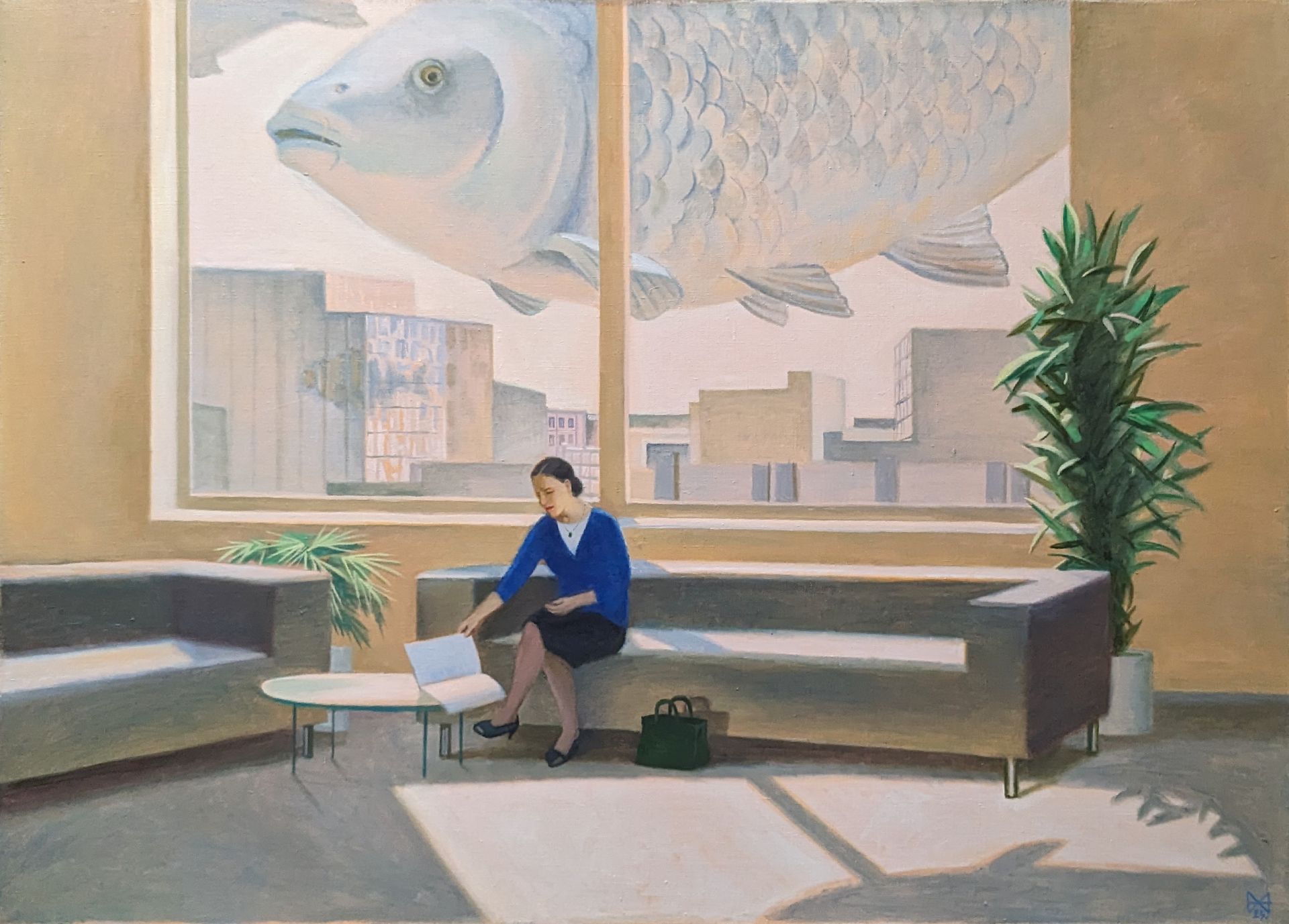 Анастасия Мотина (Картина, живопись - 
                  110 x 80 см) Офис