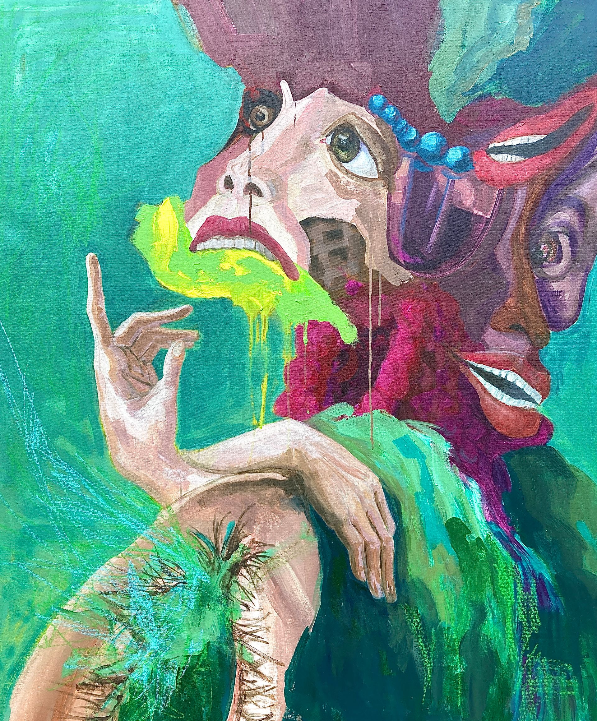 Наталья Межерицкая (Картина, живопись - 
                  100 x 120 см) Я же