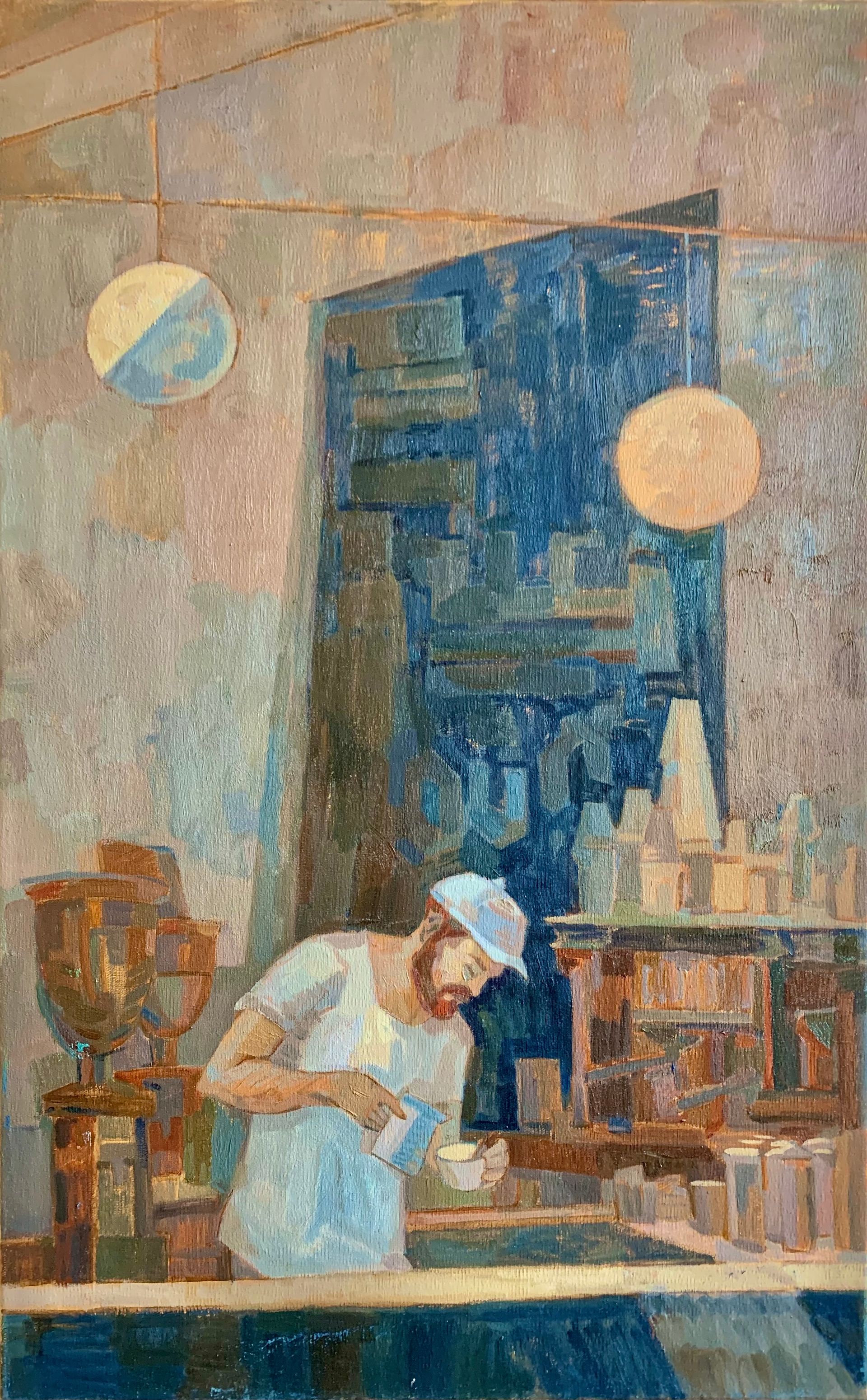 Ева Гец (Картина, живопись - 
                  50 x 70 см) Бариста