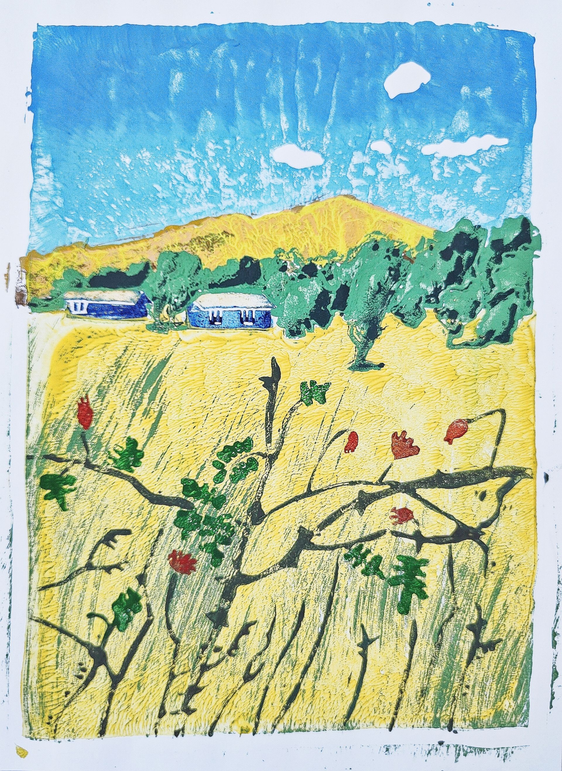 Варвара Голланд (Графика печатная - 
                  20.3 x 27.8 см) В крымской степи