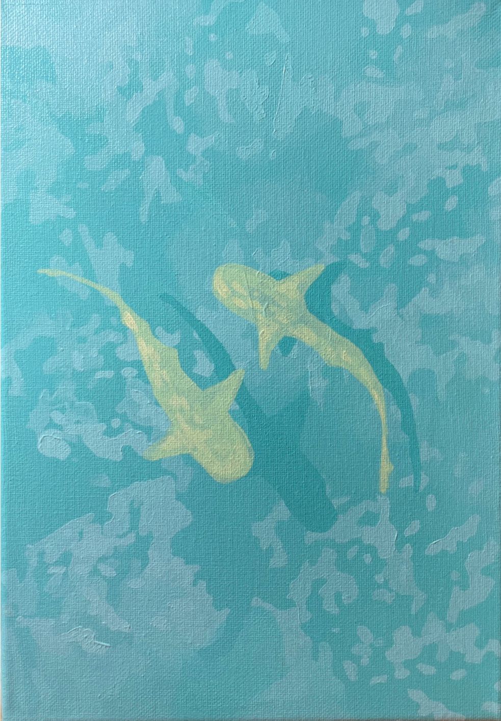 Виктория Никулочкина (Картина, живопись - 
                  20 x 30 см) Акулы