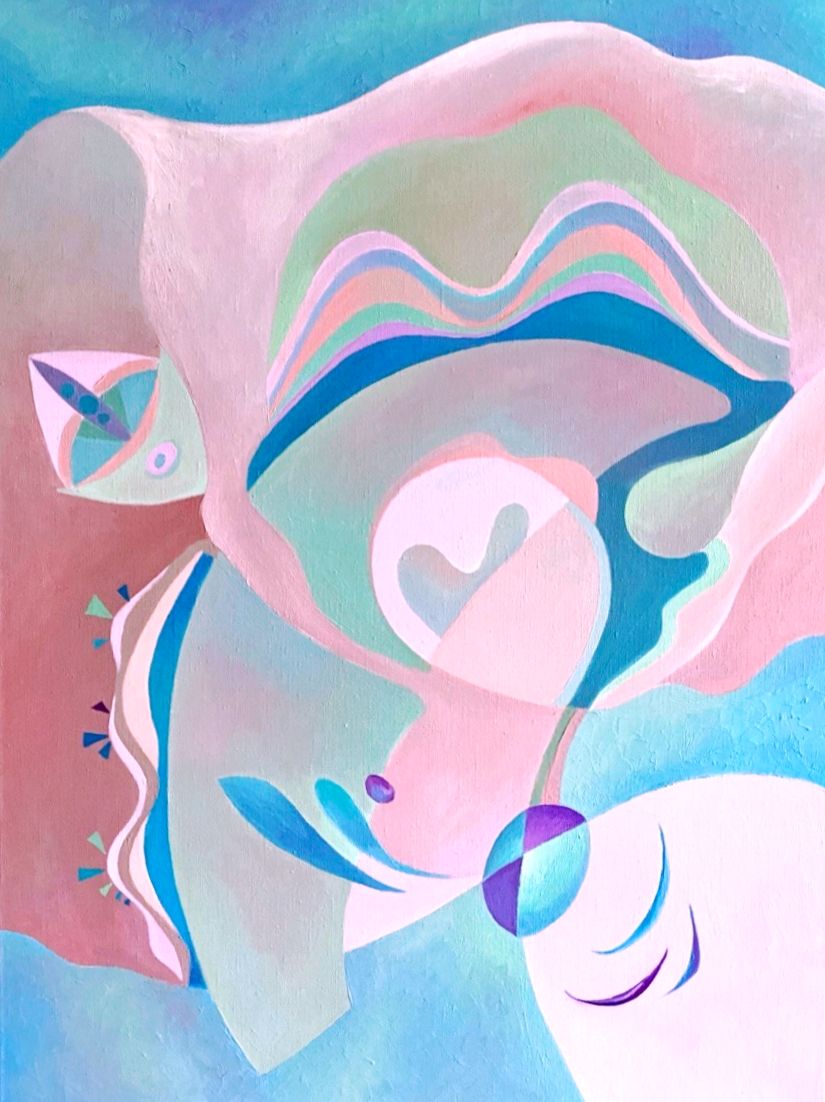 Марина Тийк (Картина, живопись - 
                  60 x 80 см) Пробуждение