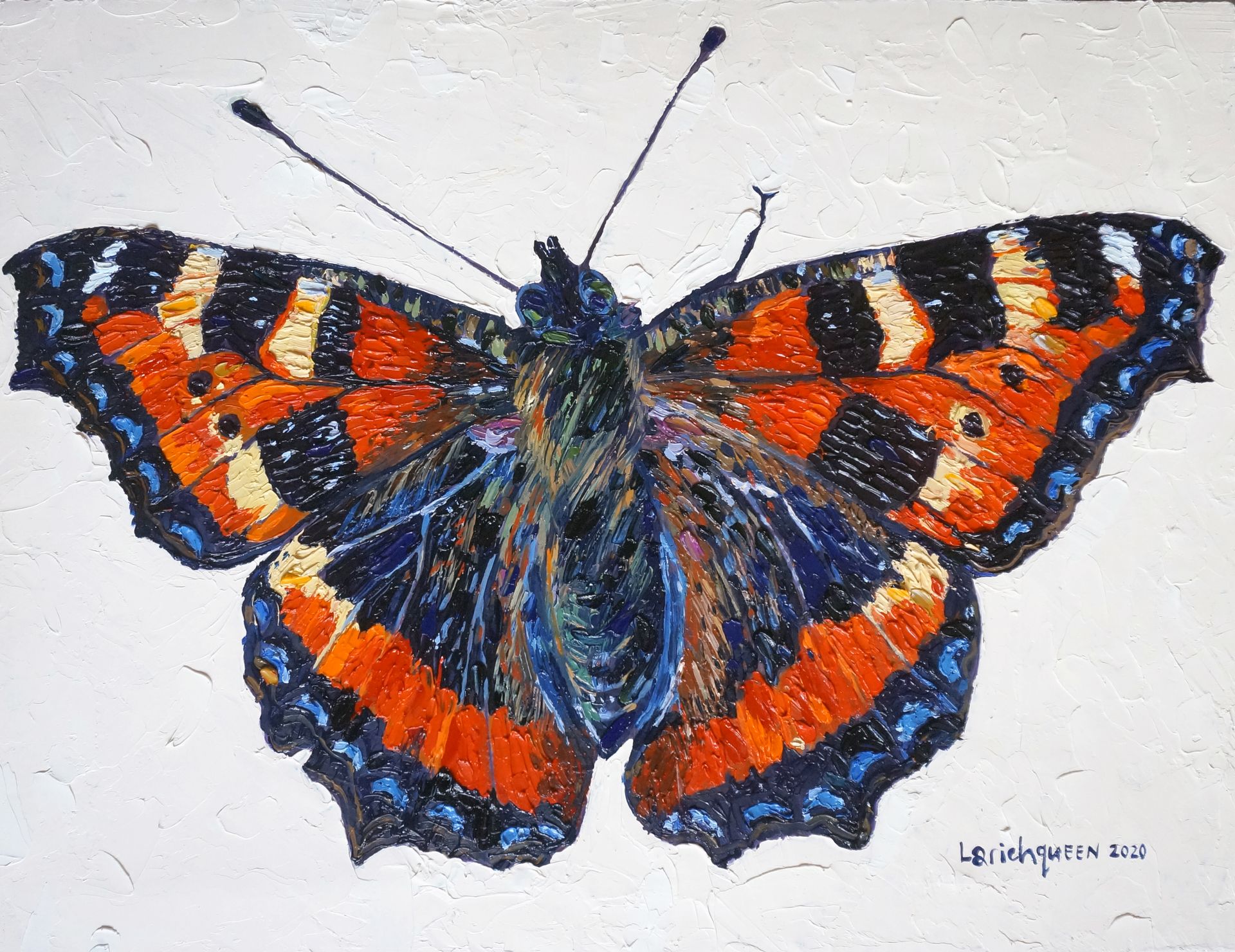 Екатерина Ларичкина (Картина, живопись - 
                  59 x 45 см) Бабочка в феврале