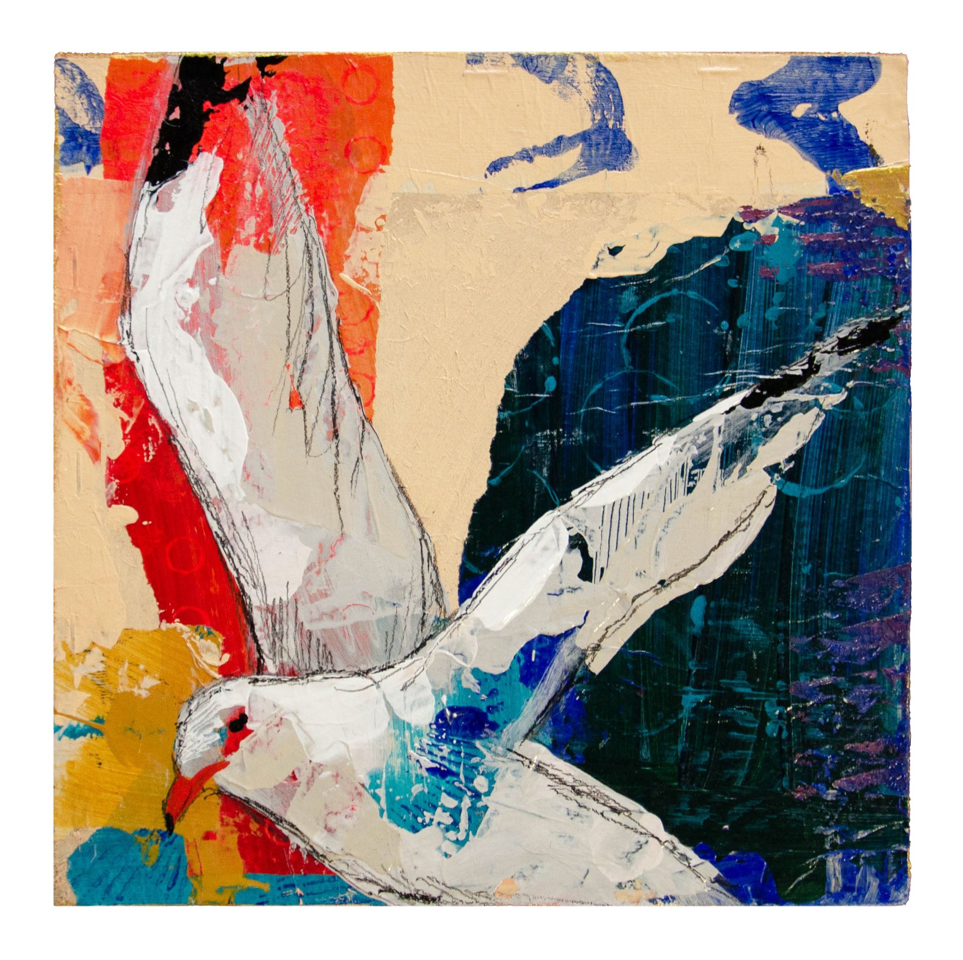 Анастасия Нугуманова (Картина, живопись - 
                  20 x 20 см) Полет 1