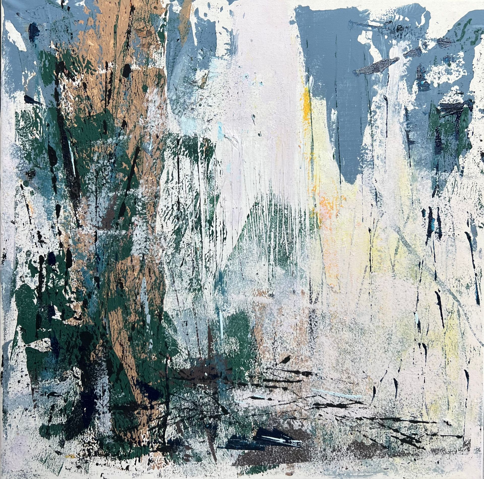 Катерина Горячева (Картина, живопись - 
                  40 x 40 см) Апрель 2.0