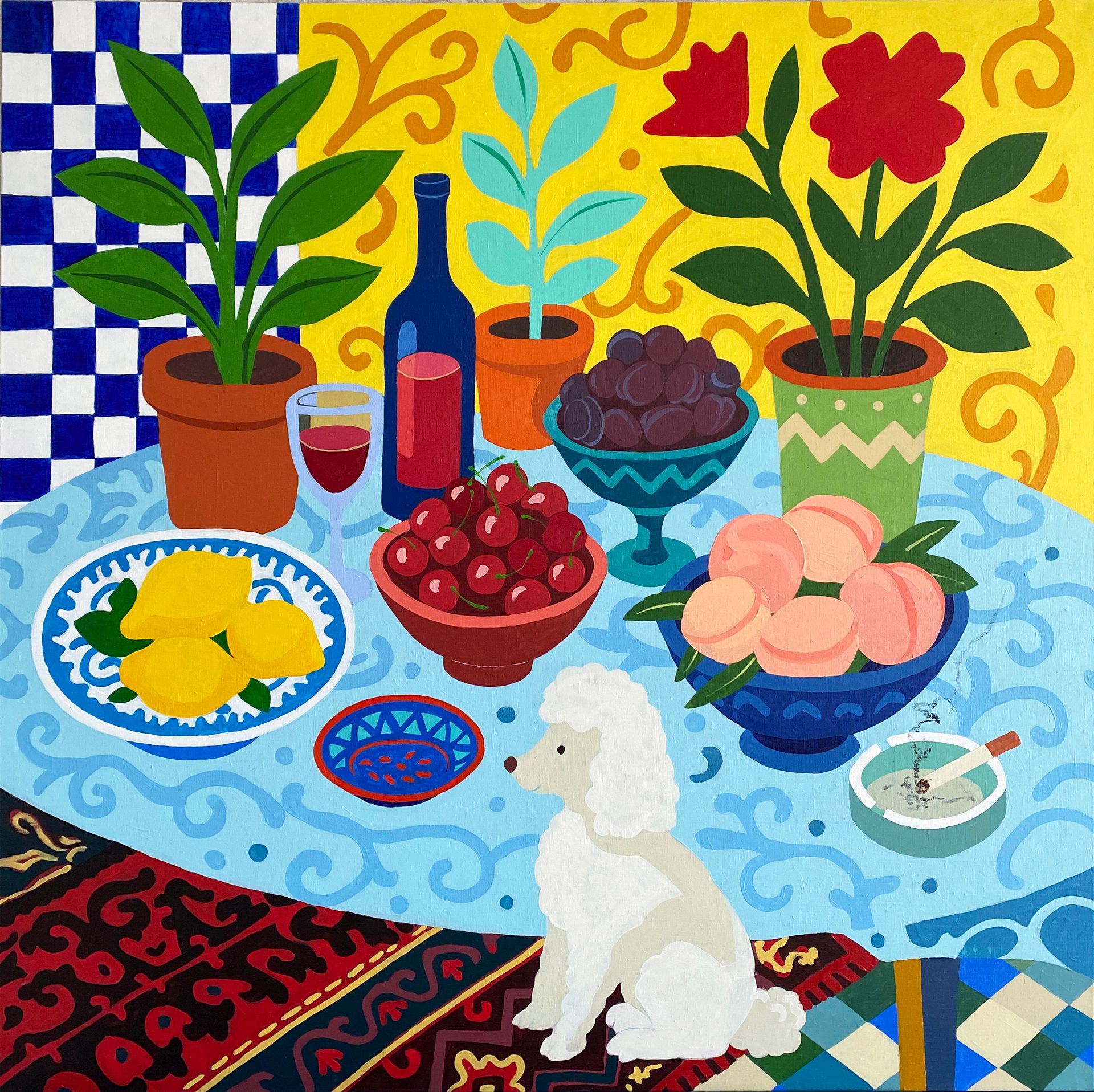 Анастасия Соловьева (Картина, живопись - 
                  120 x 120 см) Июль