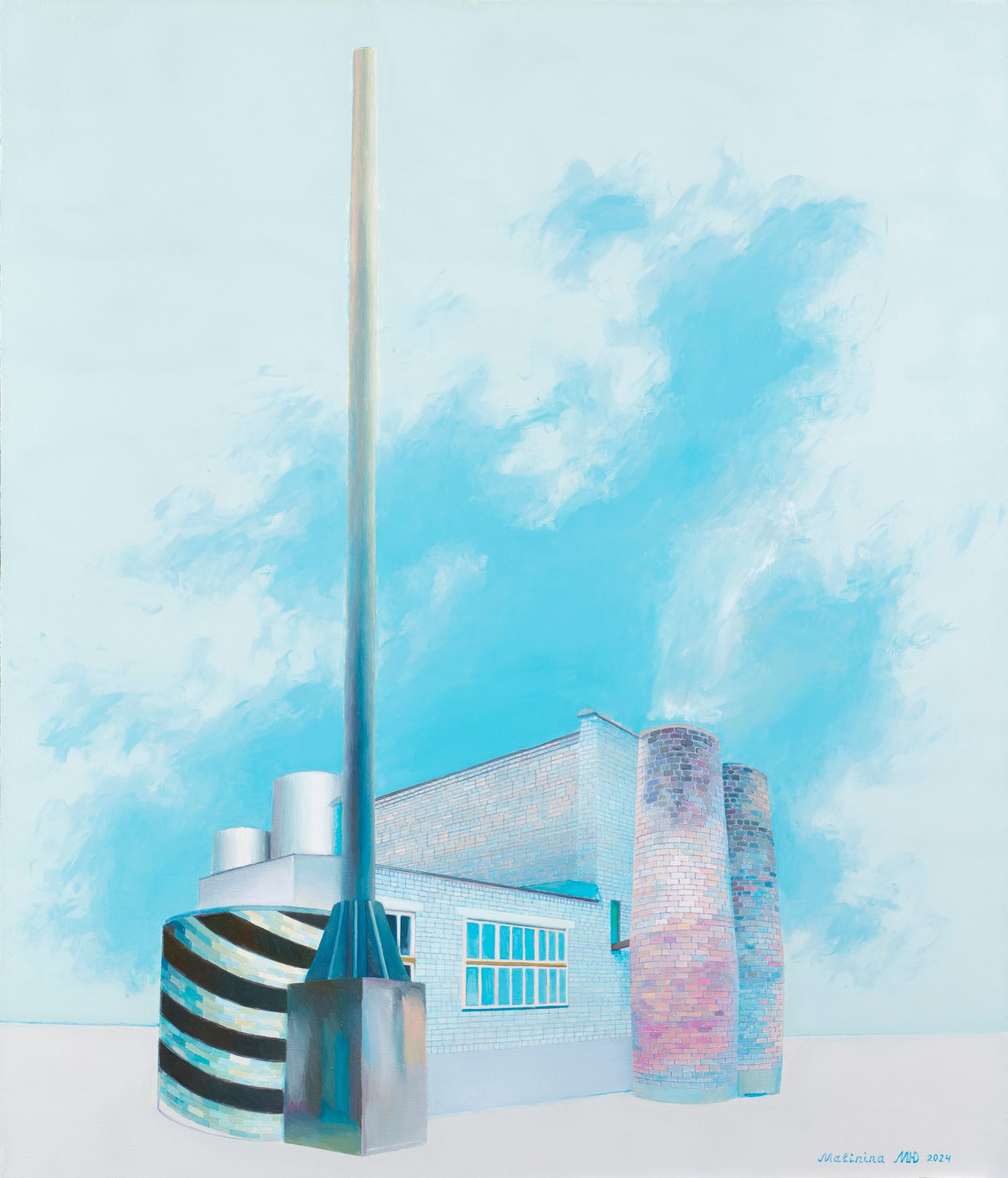 Юлия Малинина (Картина, живопись - 
                  60 x 70 см) Баня