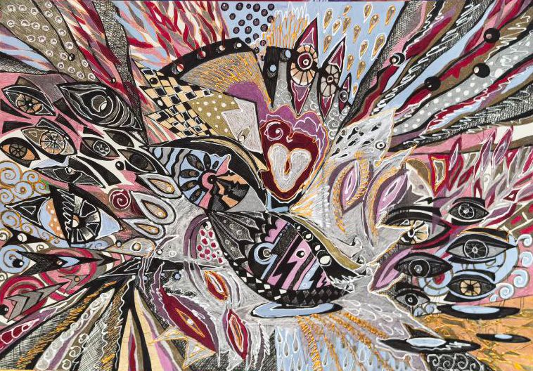 Ирина Шумская (Авторская графика - 
                  60 x 40 см) Серьезные игры
