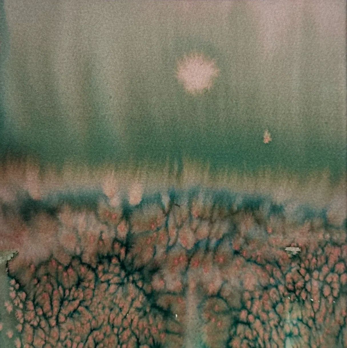 Анастасия Попова (Авторская графика - 
                  40 x 40 см) Вечернее VI