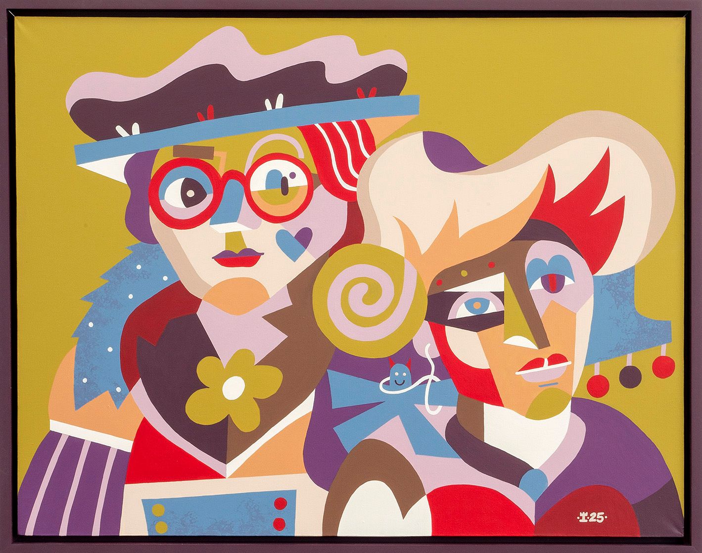 Оля Иней (Картина, живопись - 
                  94 x 74 см) Клара и Роза