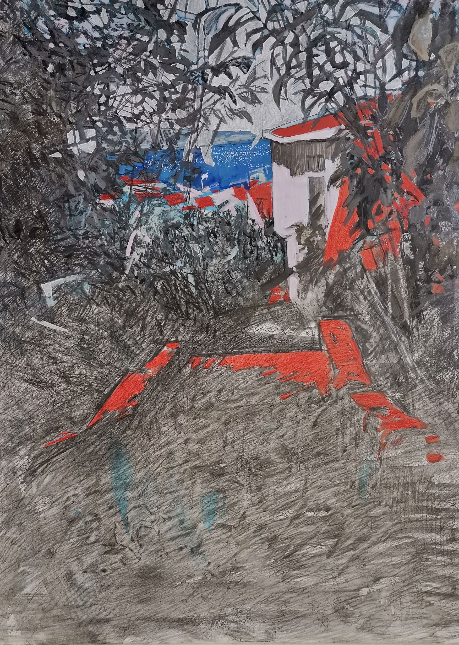 Ольга Семченко (Авторская графика - 
                  60 x 80 см) Кузгунджук