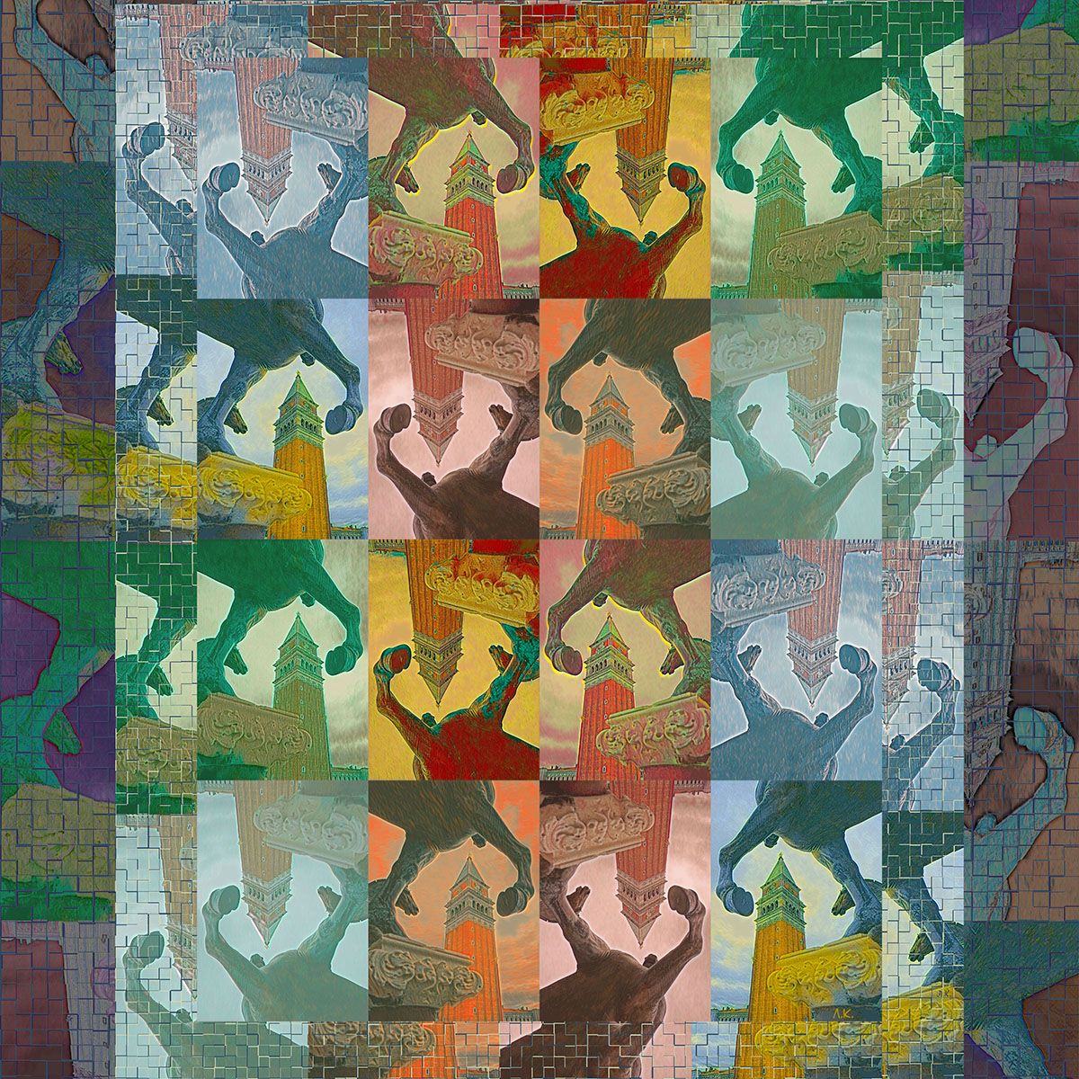 Лариса Корж (Графика цифровая (принты) - 
                  40 x 40 см) Над или под