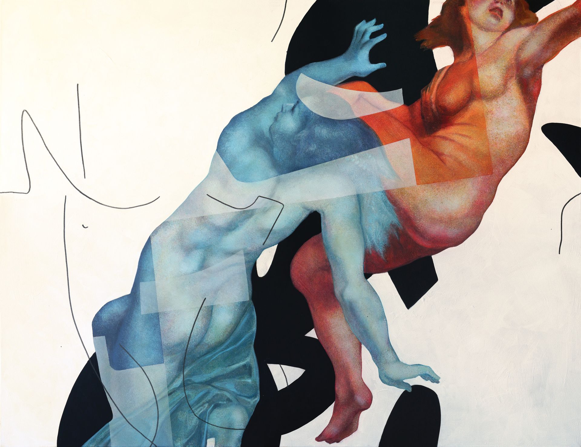 Ольга Рикун (Картина, живопись - 
                  130 x 100 см) Контрасты с Питером Паулем Рубенсом