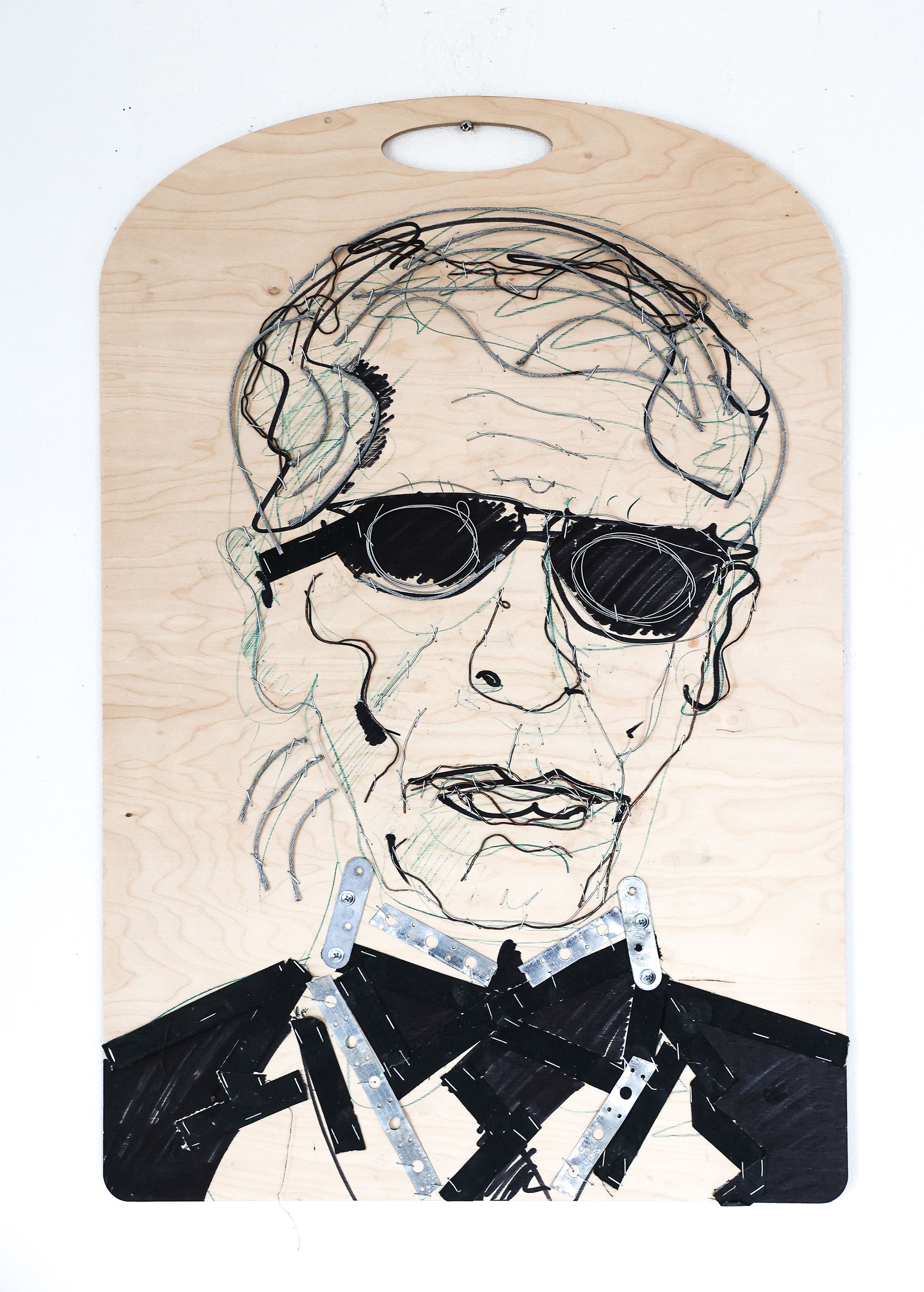 Пётр Быстров (Коллаж / ассамбляж - 
                  50 x 70 см) Сосед Карл. Версия 3.0