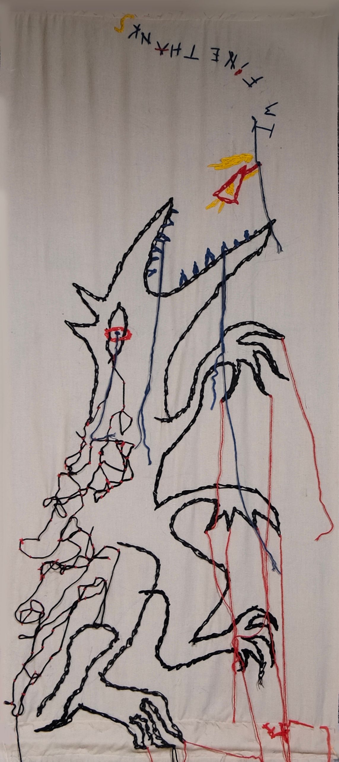 Елизавета Манохина (Вышивка - 
                  73 x 186 см) I am fine thanks