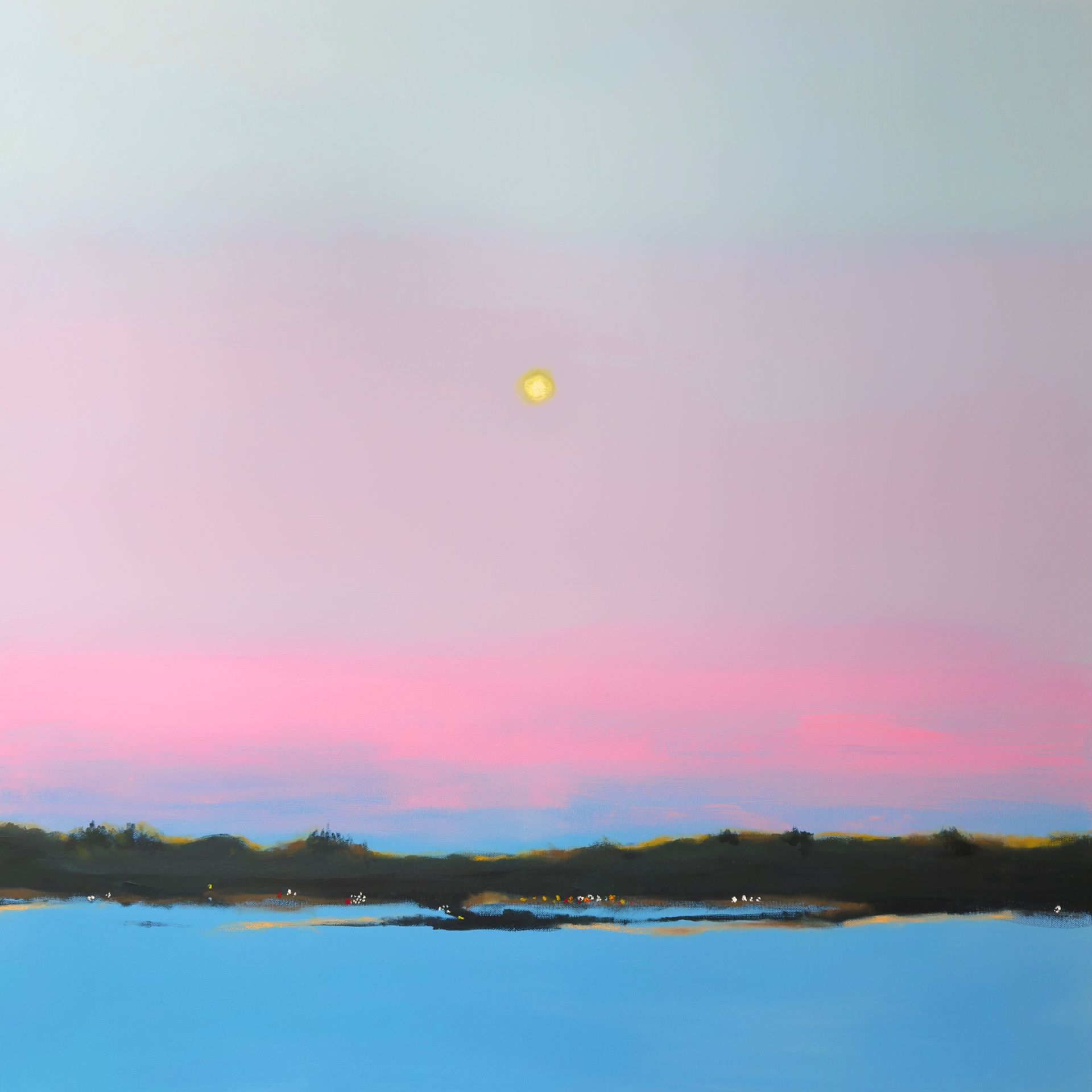 Анна Ганина (Картина, живопись - 
                  100 x 100 см) Calmness