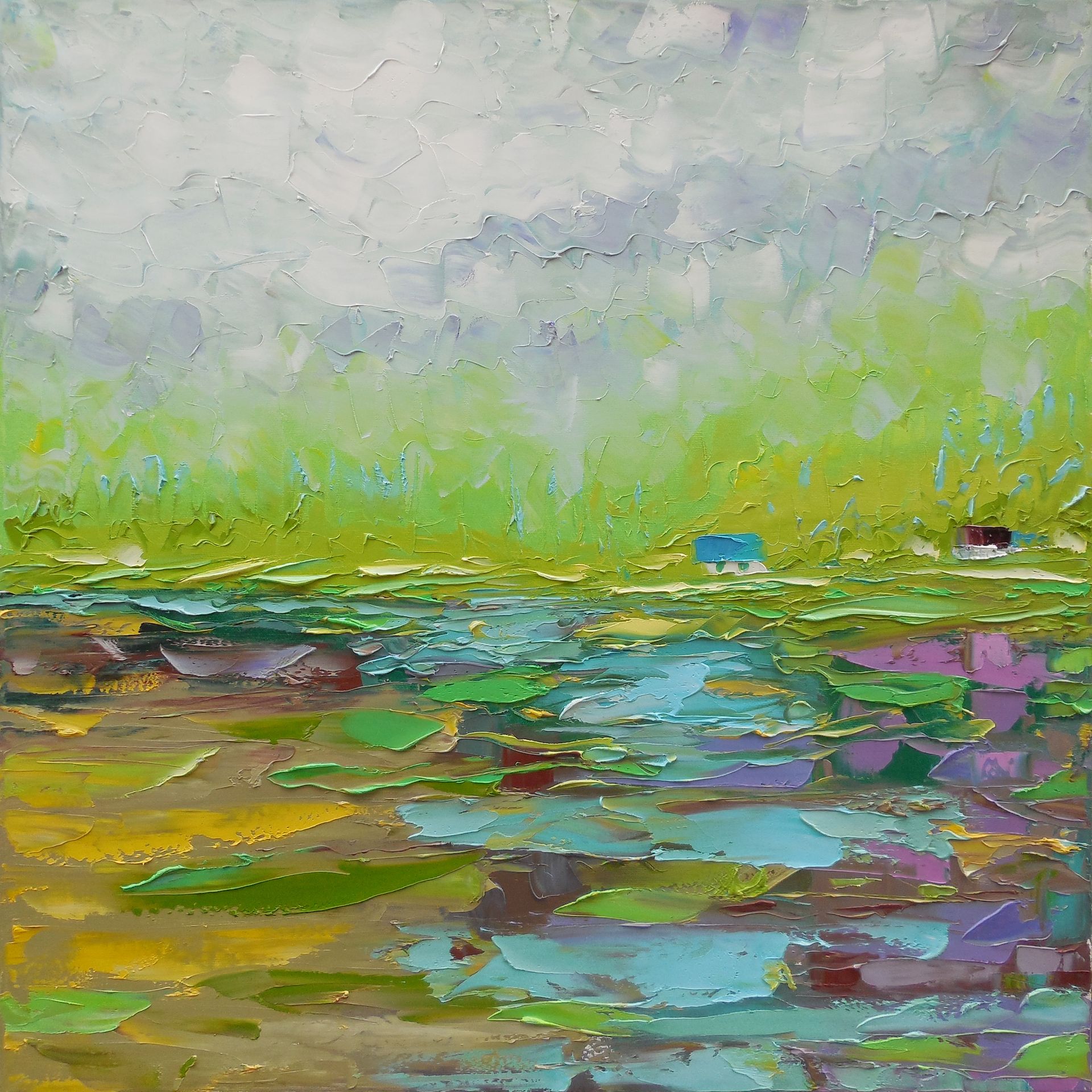 Андрей Шенгелия (Картина, живопись - 
                  65 x 65 см) Махинджаури