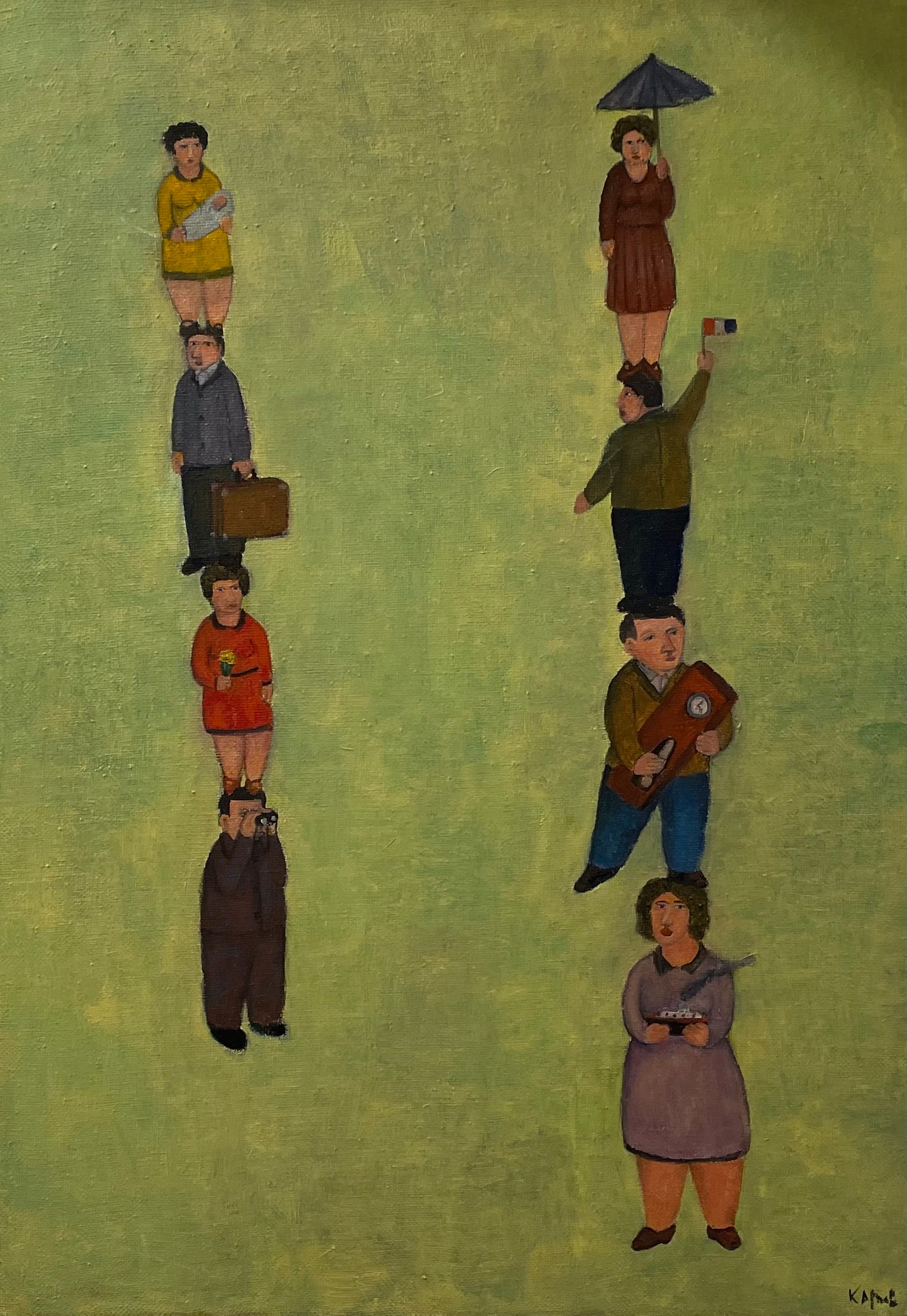 Андрей Карпов (Картина, живопись - 
                  50 x 70 см) Стоящие на голове