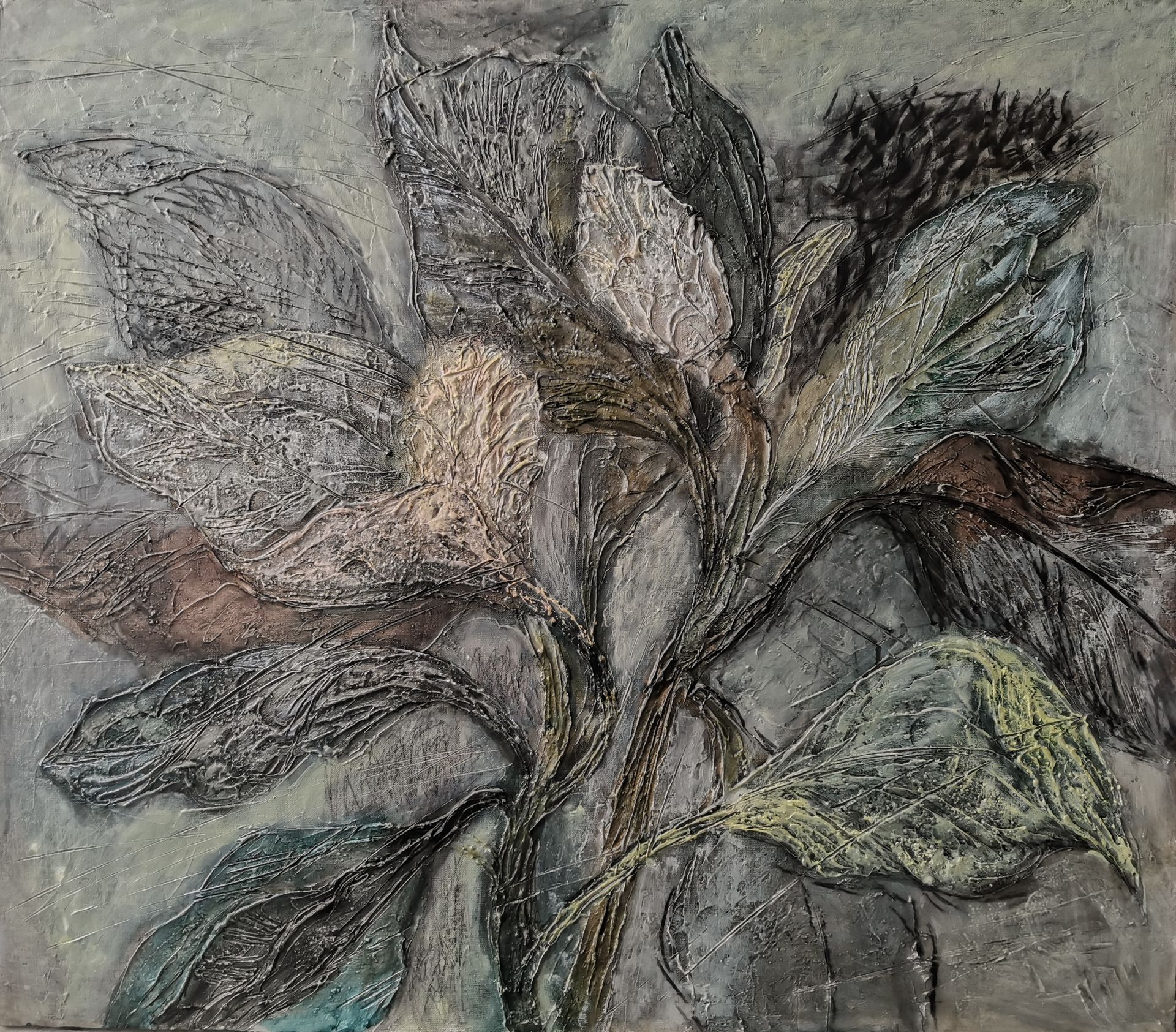 Зарина Абисалова (Картина, живопись - 
                  80 x 70 см) Магнолия