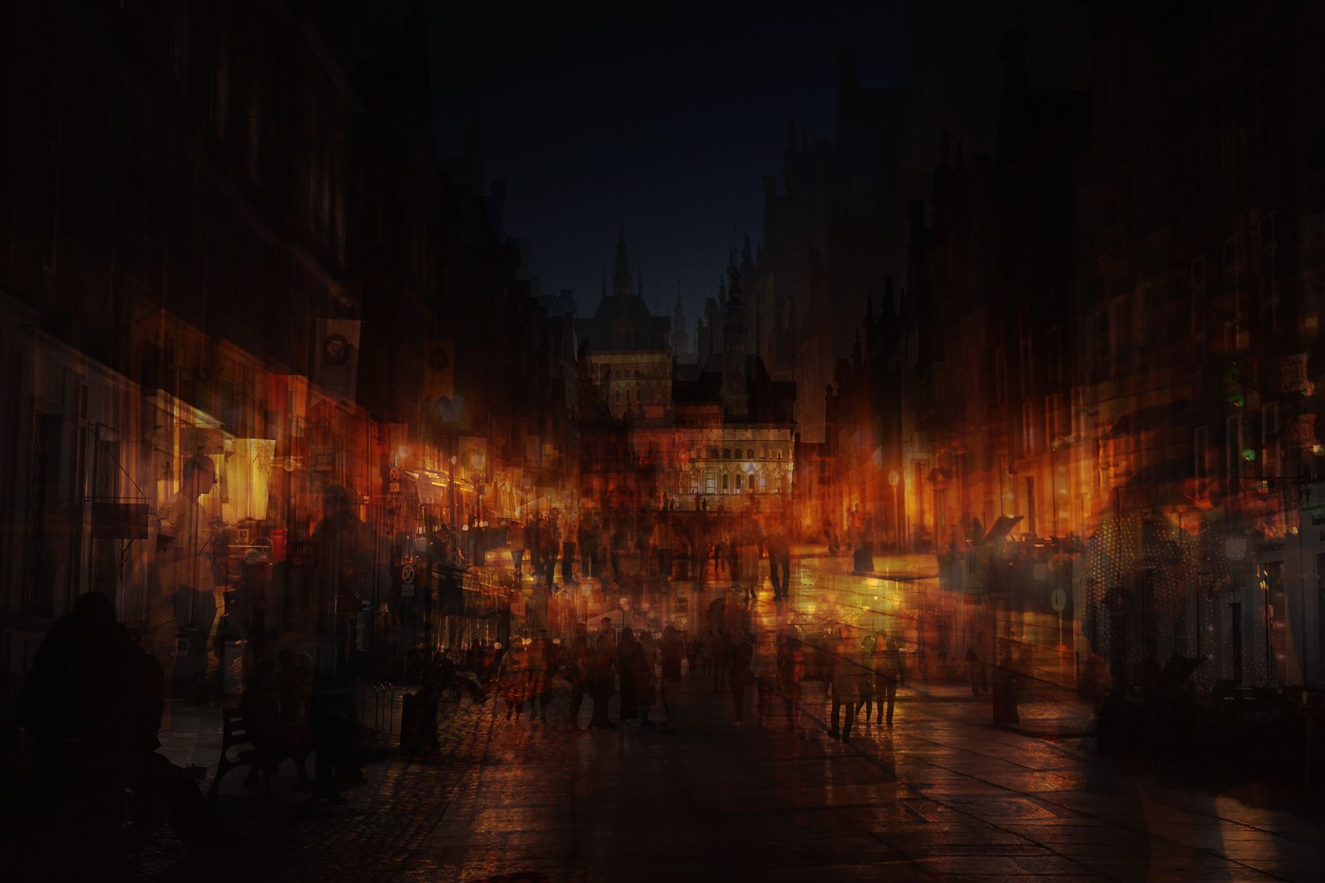 Сергей Щербаков (Фотография - 
                  90 x 60 см) One night